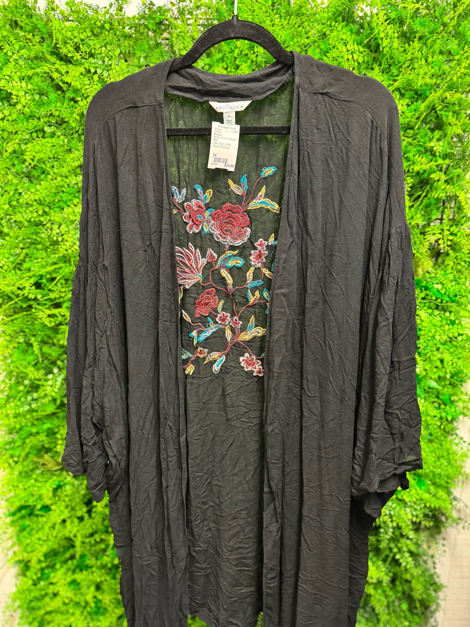 Boutique Plus Outerwear Size 5X Cardigan