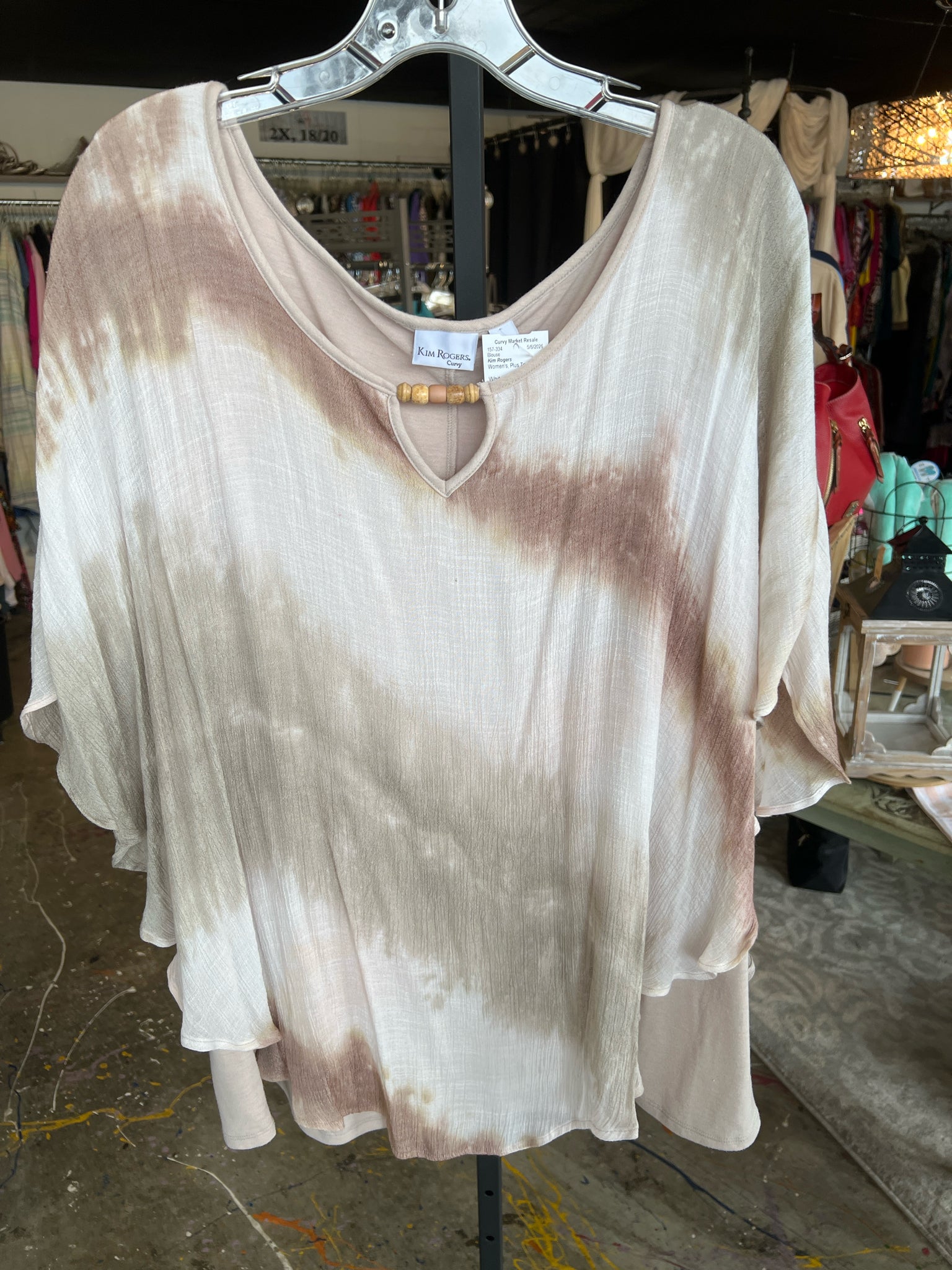 Kim Rogers Plus Tops Size 3X Blouse