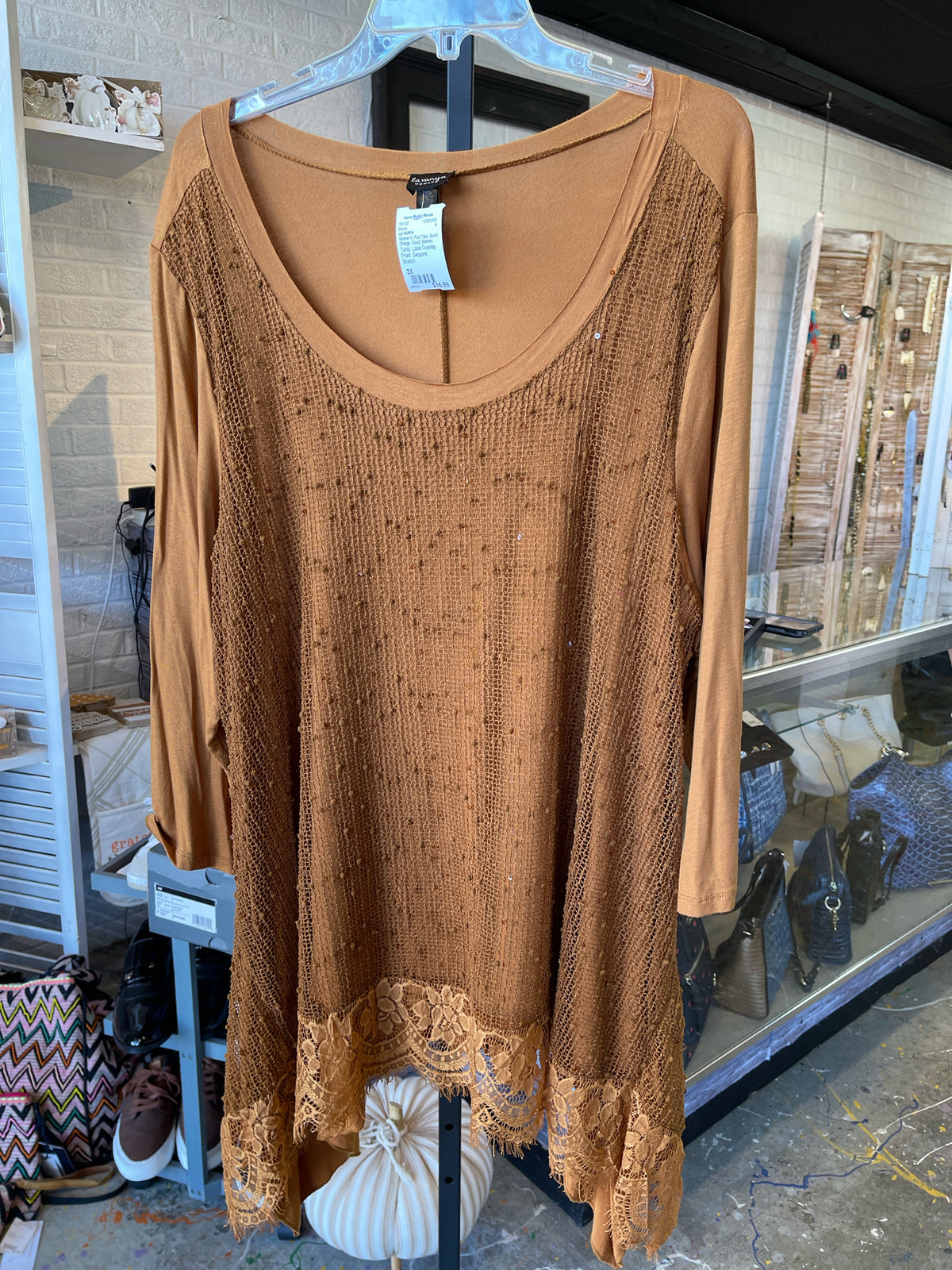 LA VANYA Plus Tops Size 3X Blouse