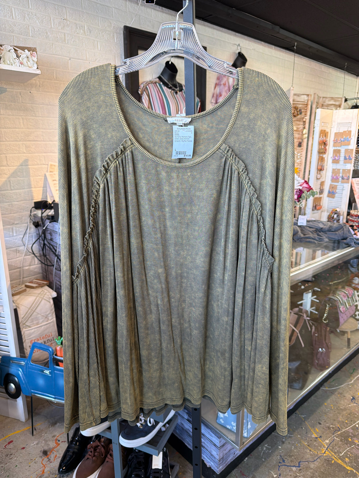 EASEL Womens Tops Size L Blouse