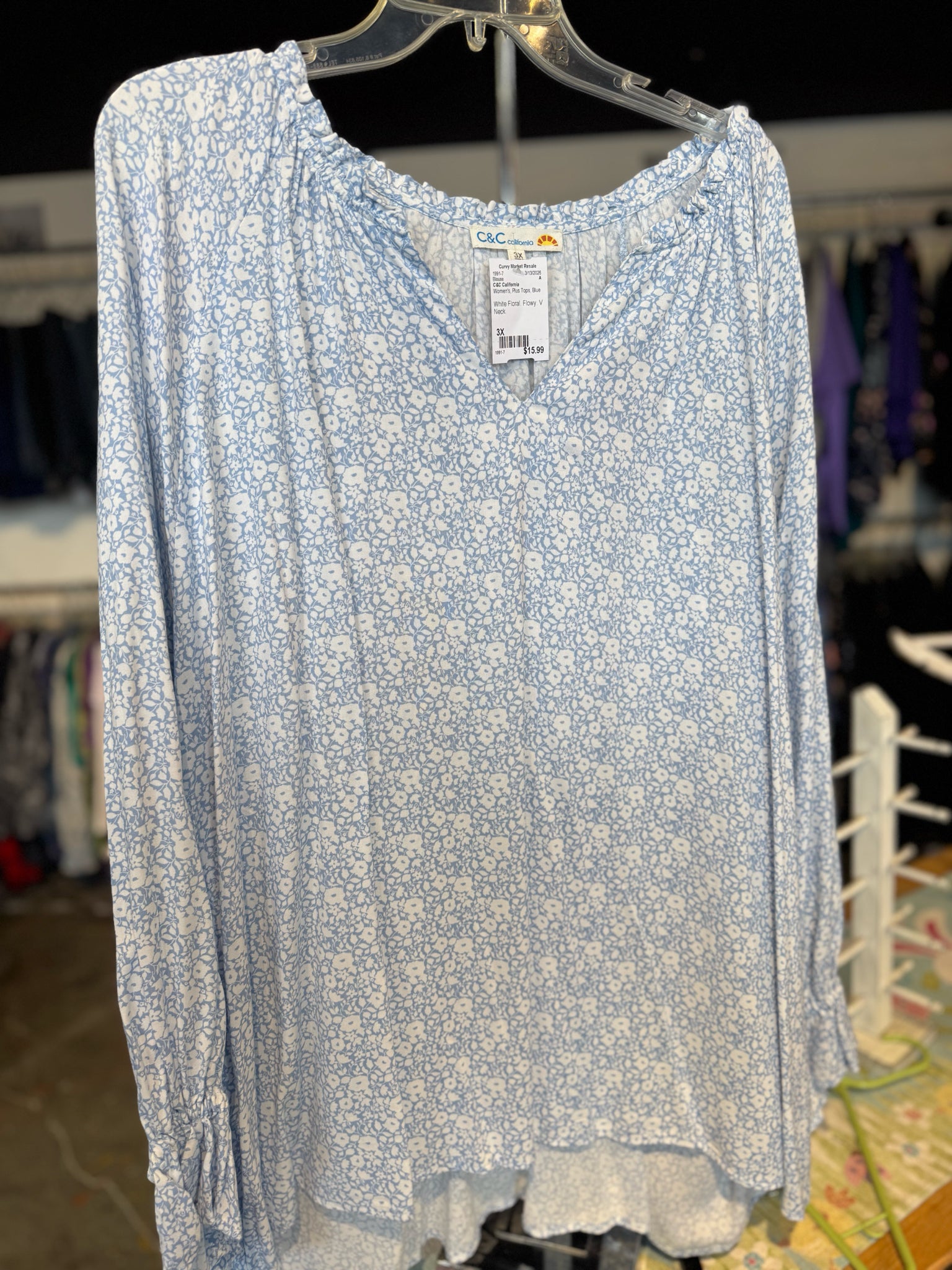 C&C California Plus Tops Size 3X Blouse