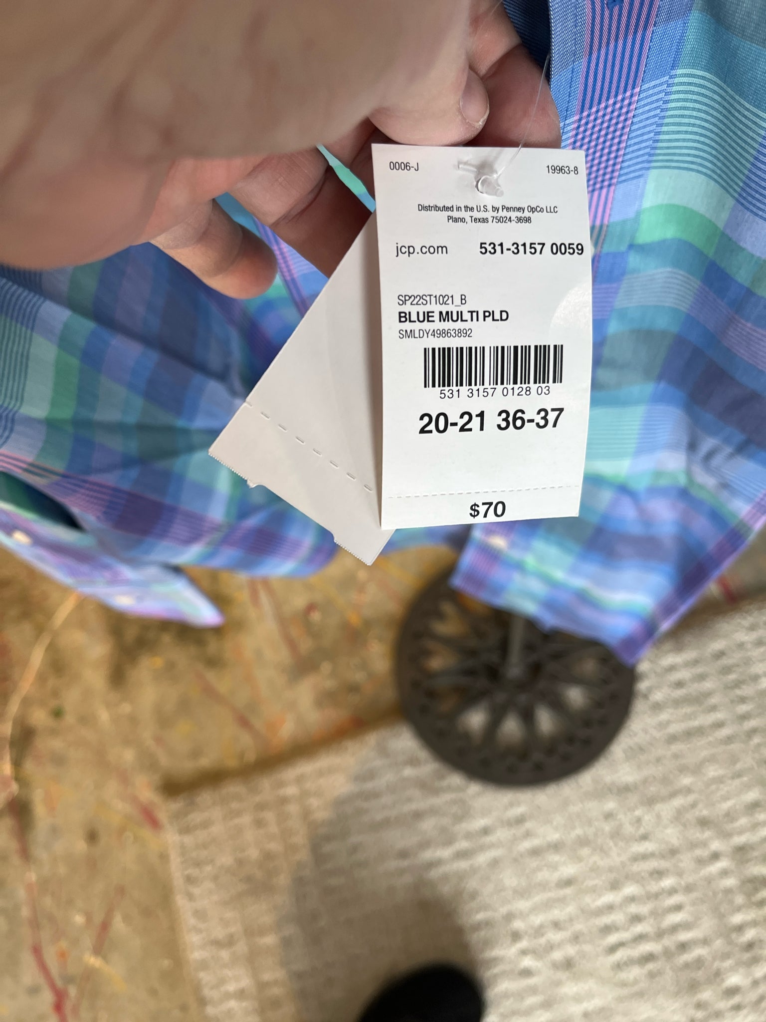 Stafford Men's Size 4XL Mens Clothing Shirt
