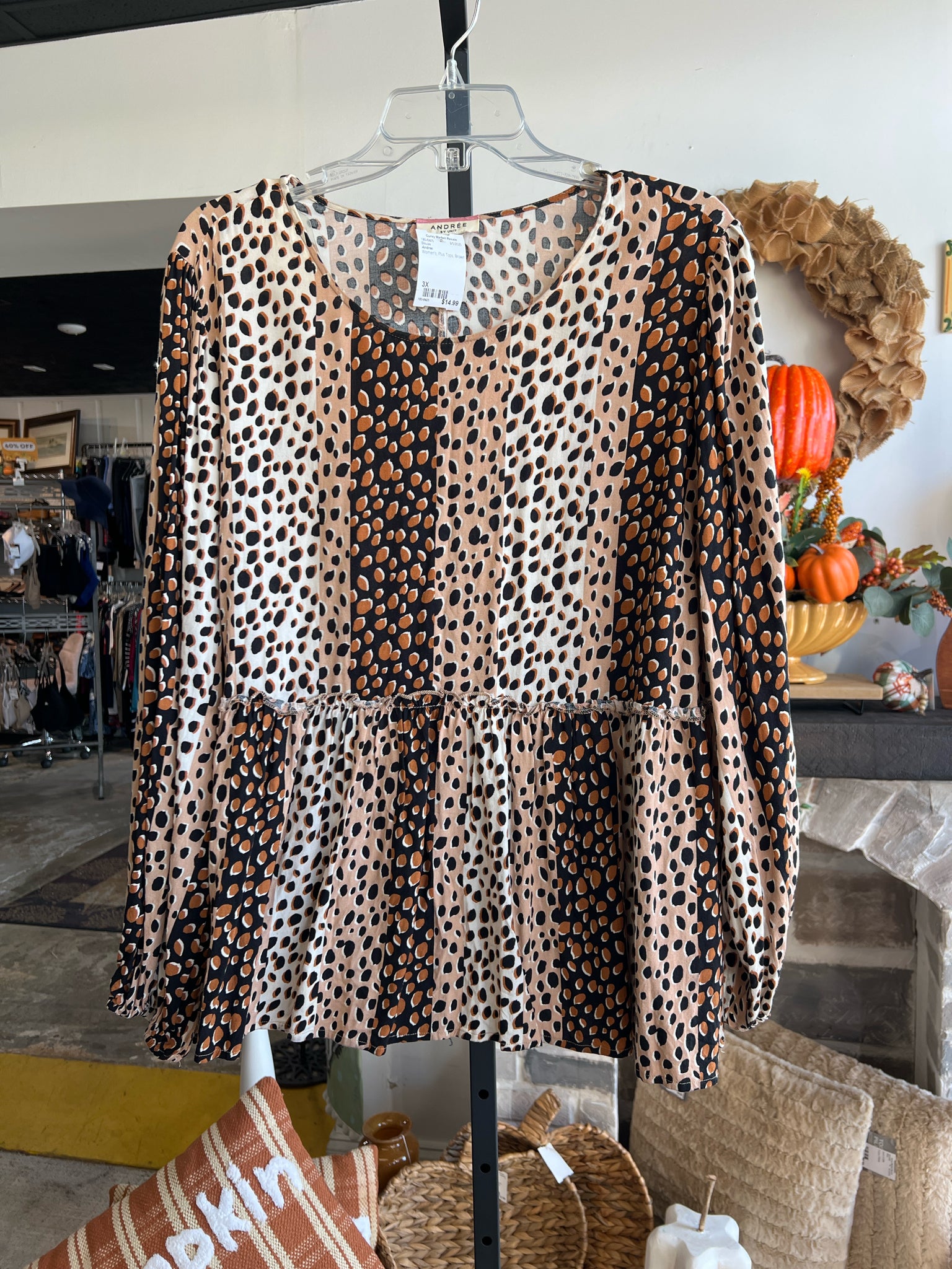 Andree Plus Tops Size 3X Blouse
