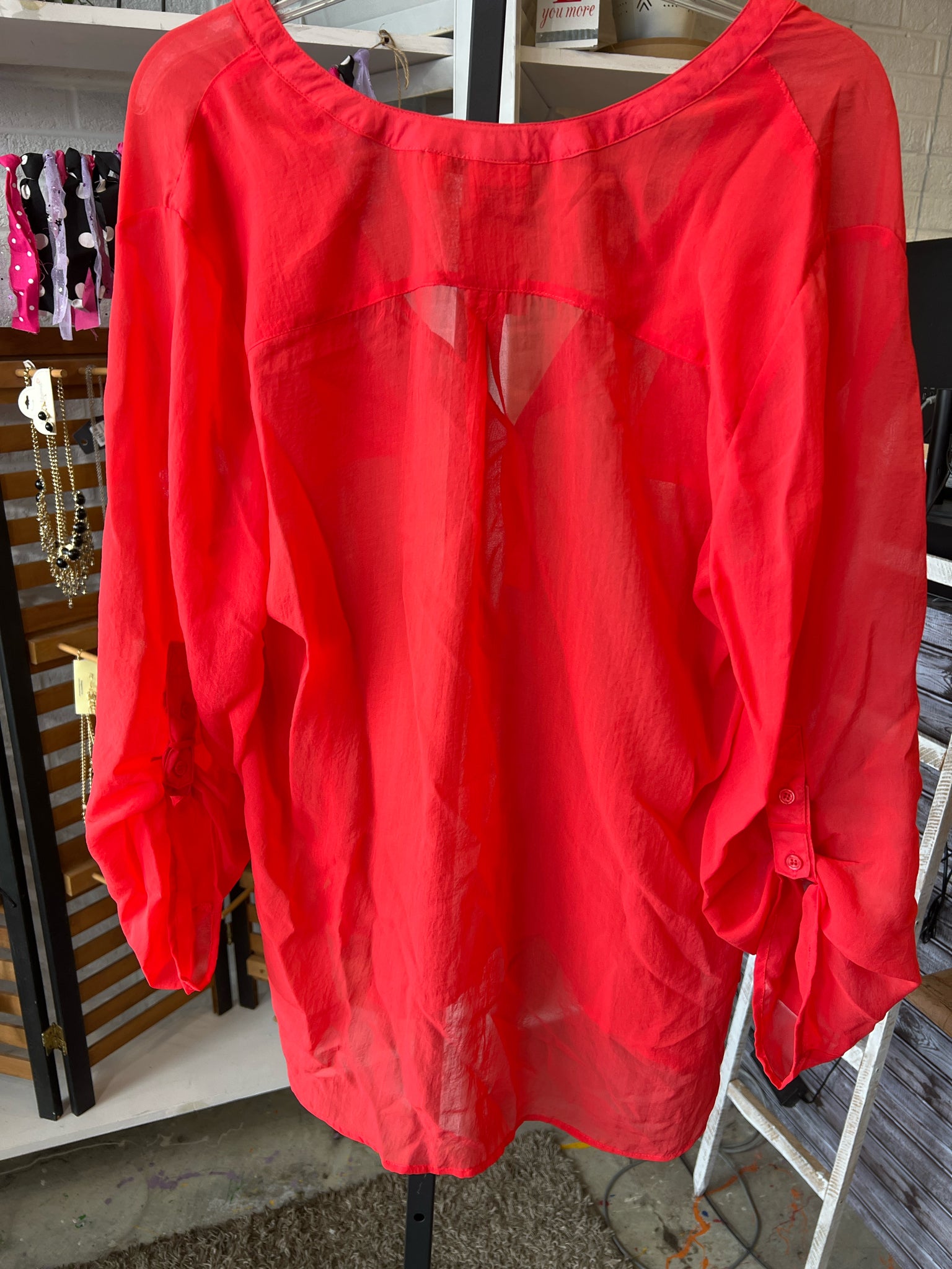 Como Womens Tops Size XL Blouse