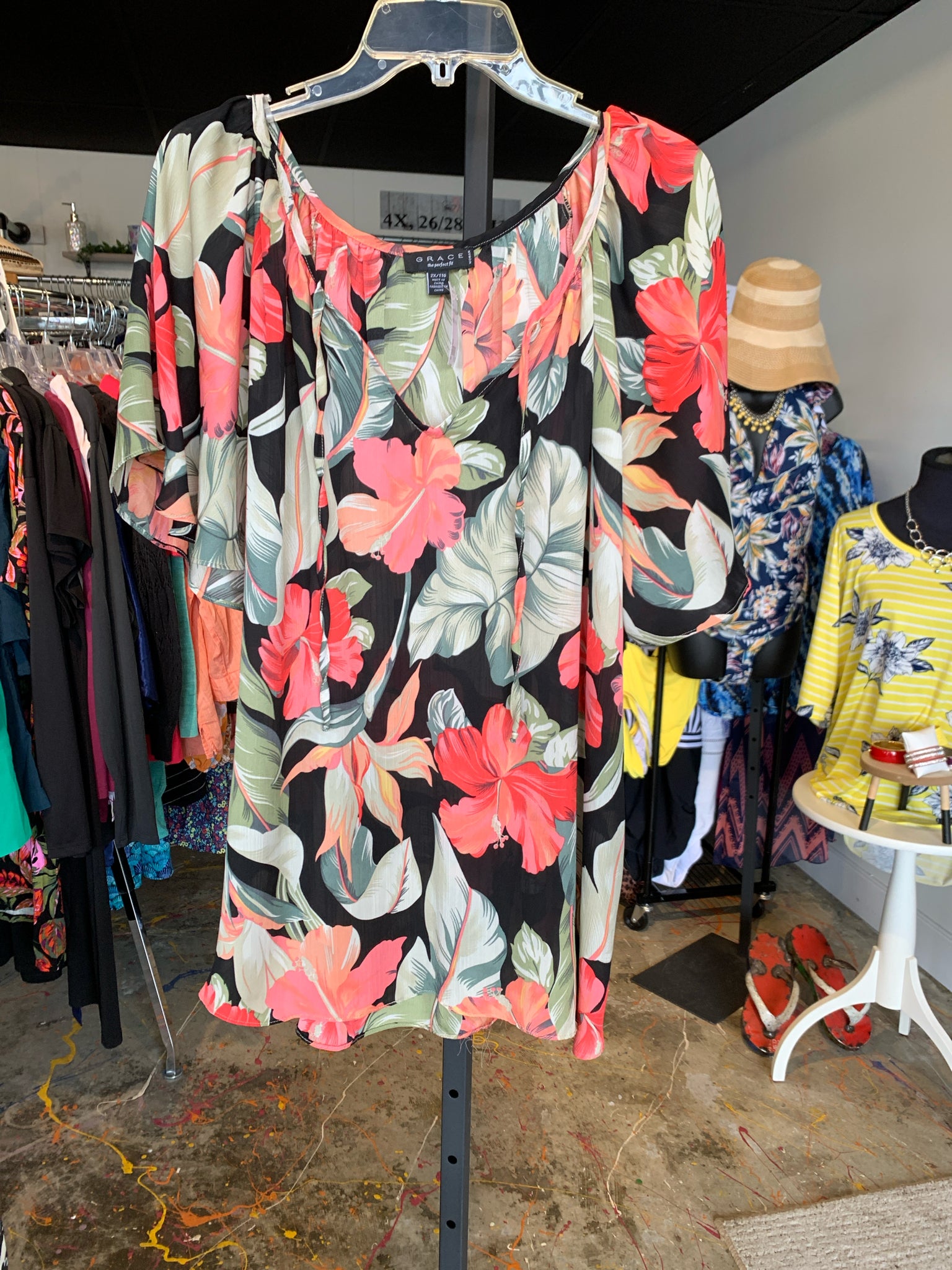 Grace Plus Tops Size 2X Blouse