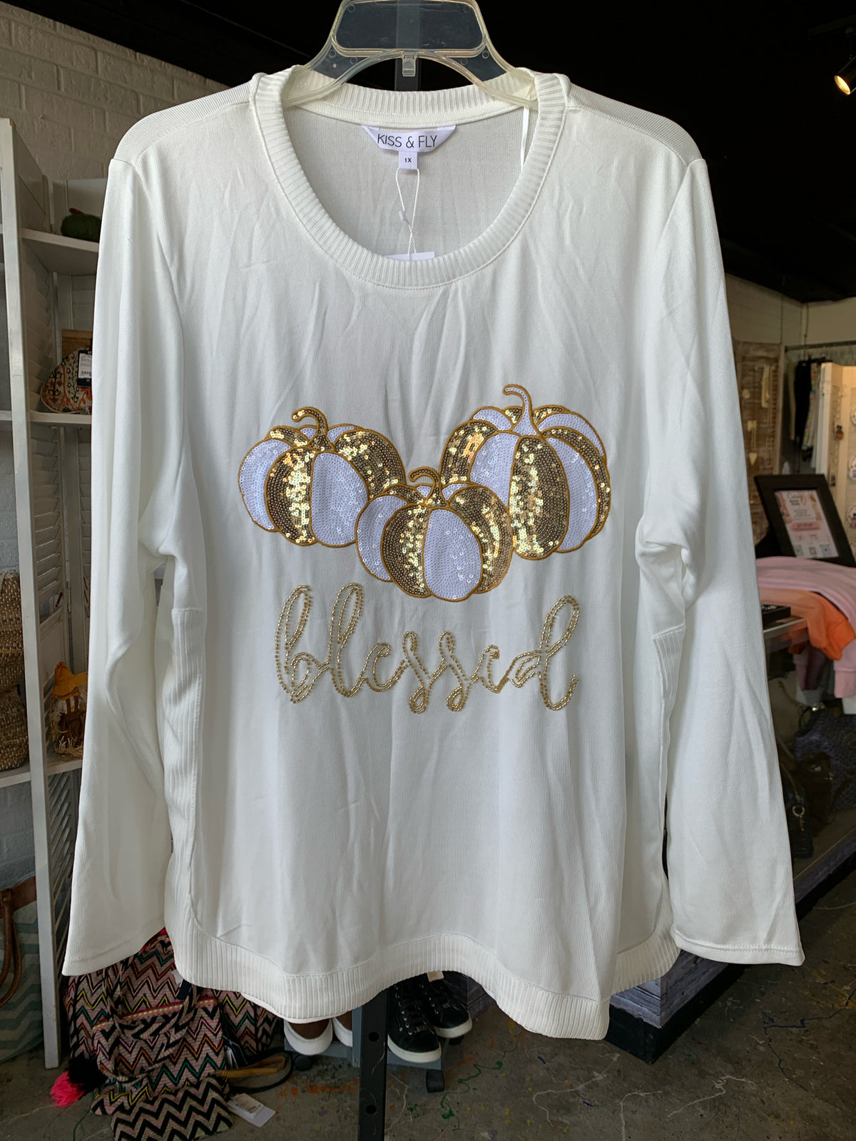 Kiss & Fly Plus Tops Size 1X Shirt