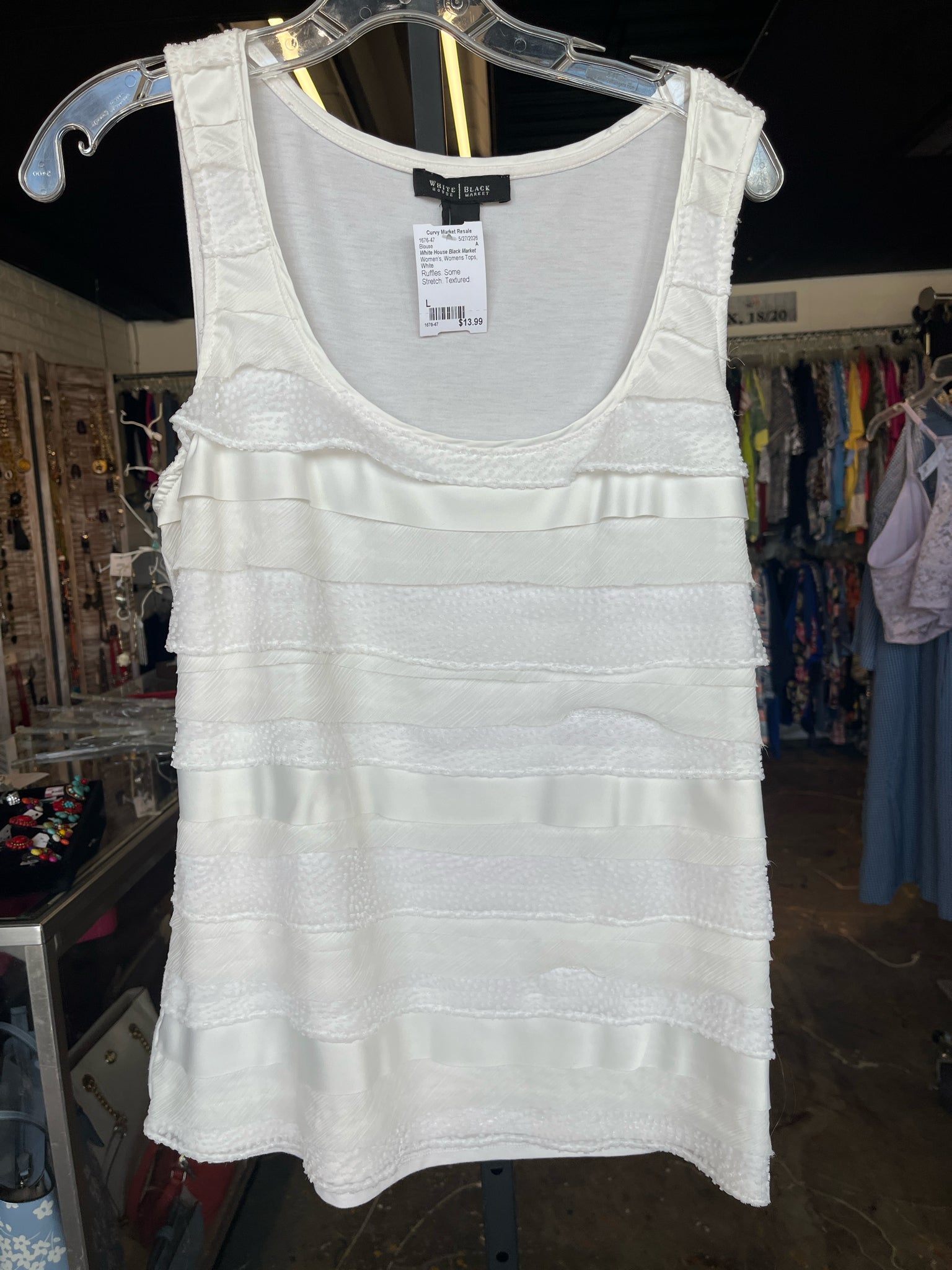 White House Black Market Womens Tops Size L Blouse