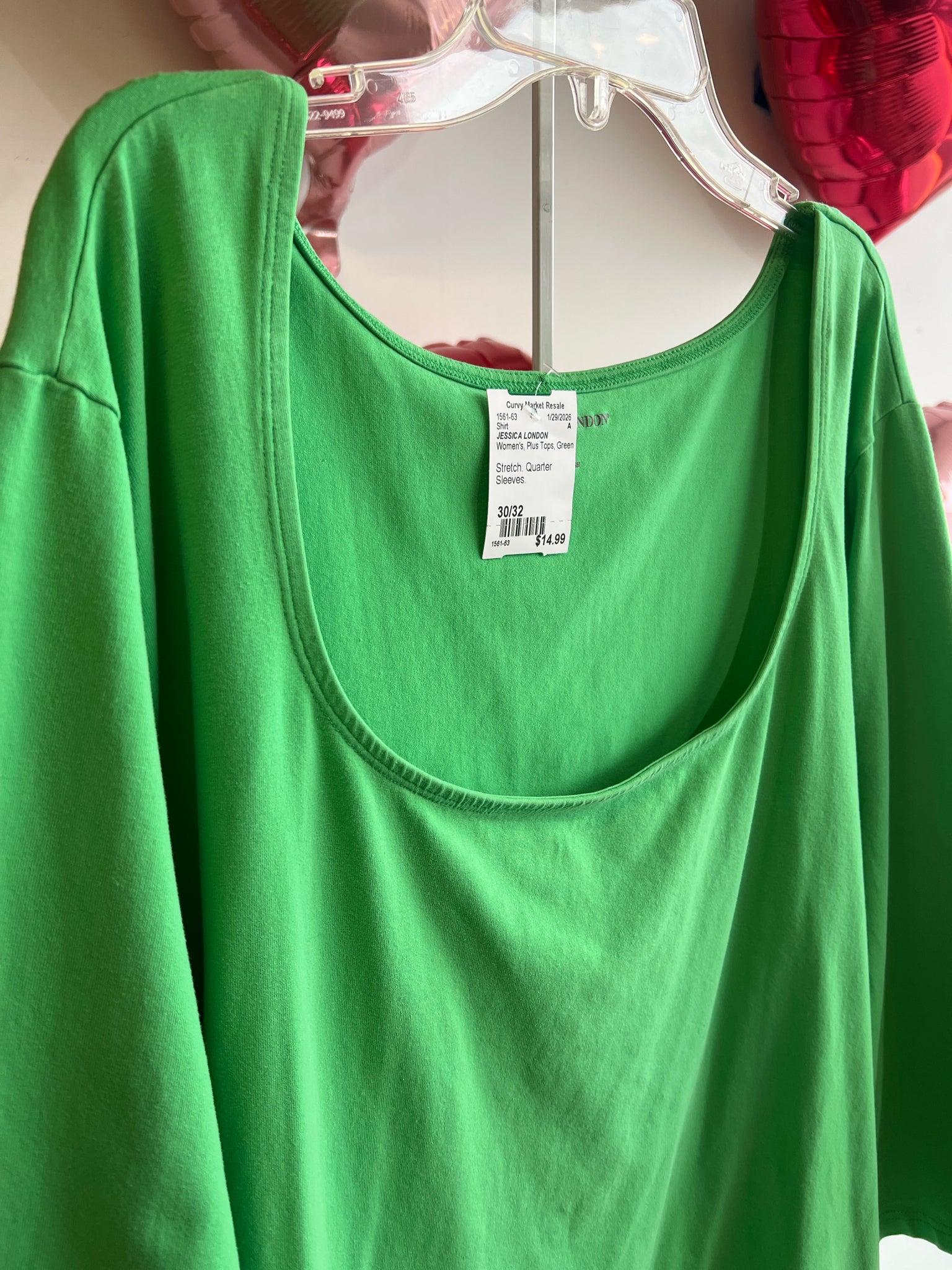 JESSICA LONDON Plus Tops Size 30/32 Shirt