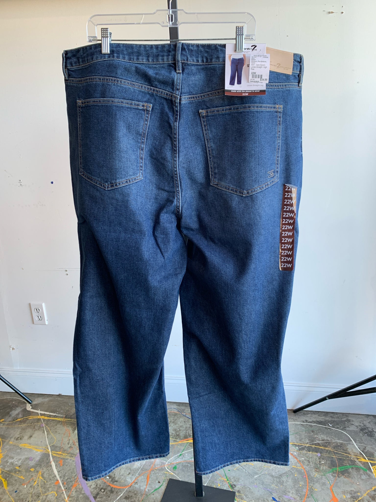 Seven7 Plus Bottoms Size 22W Jeans