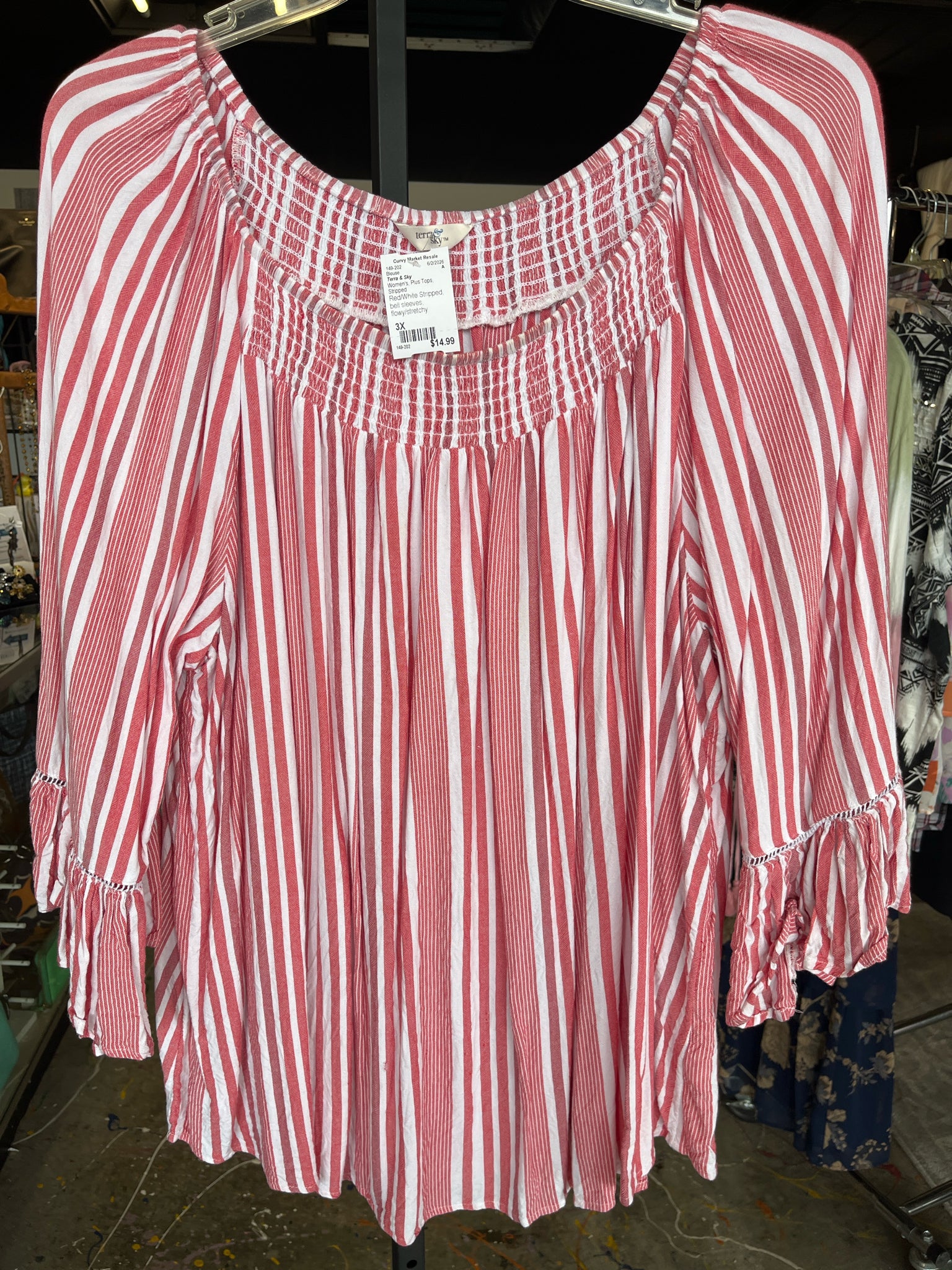 Terra & Sky Plus Tops Size 3X Blouse