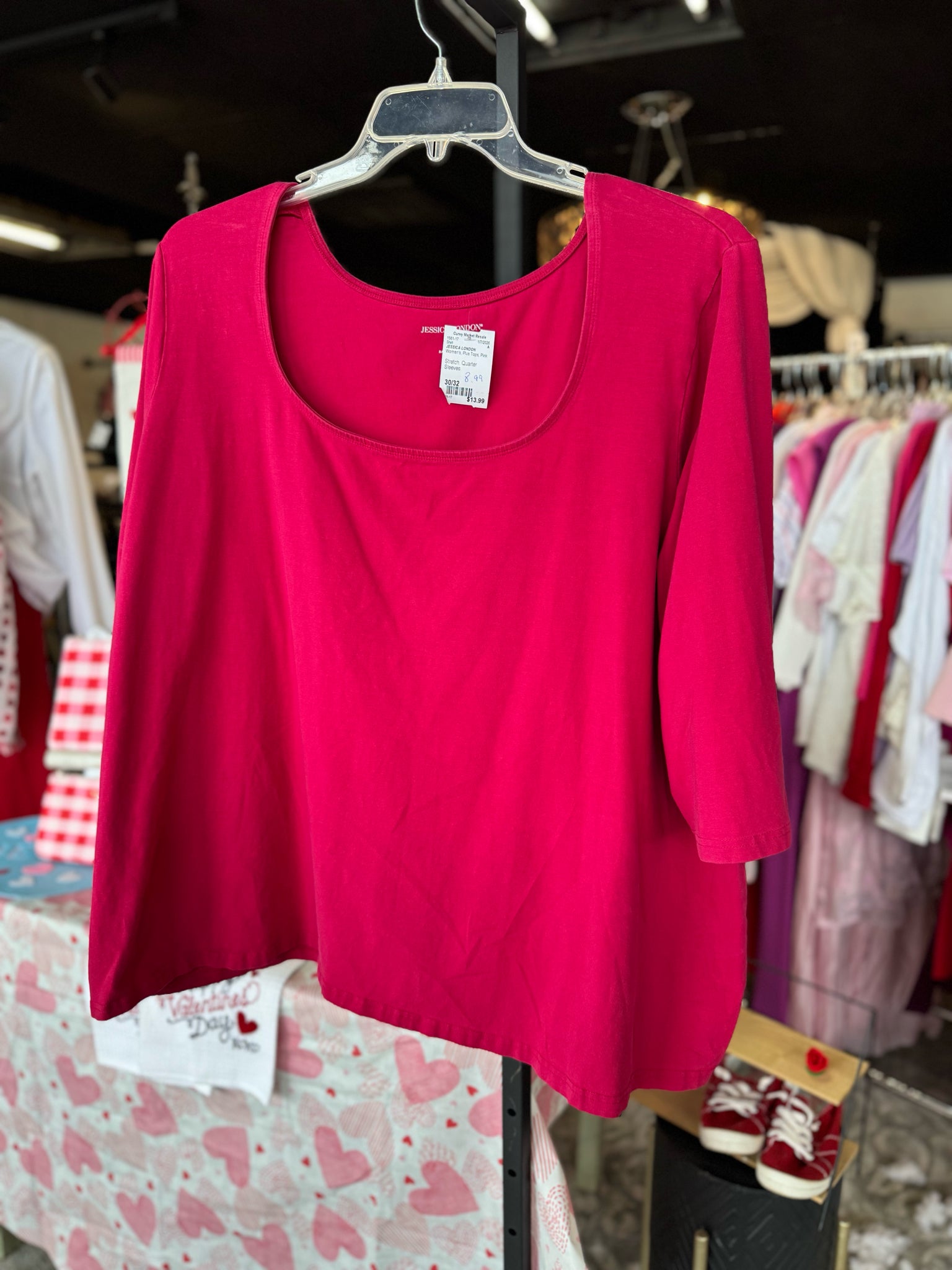 JESSICA LONDON Plus Tops Size 30/32 Shirt