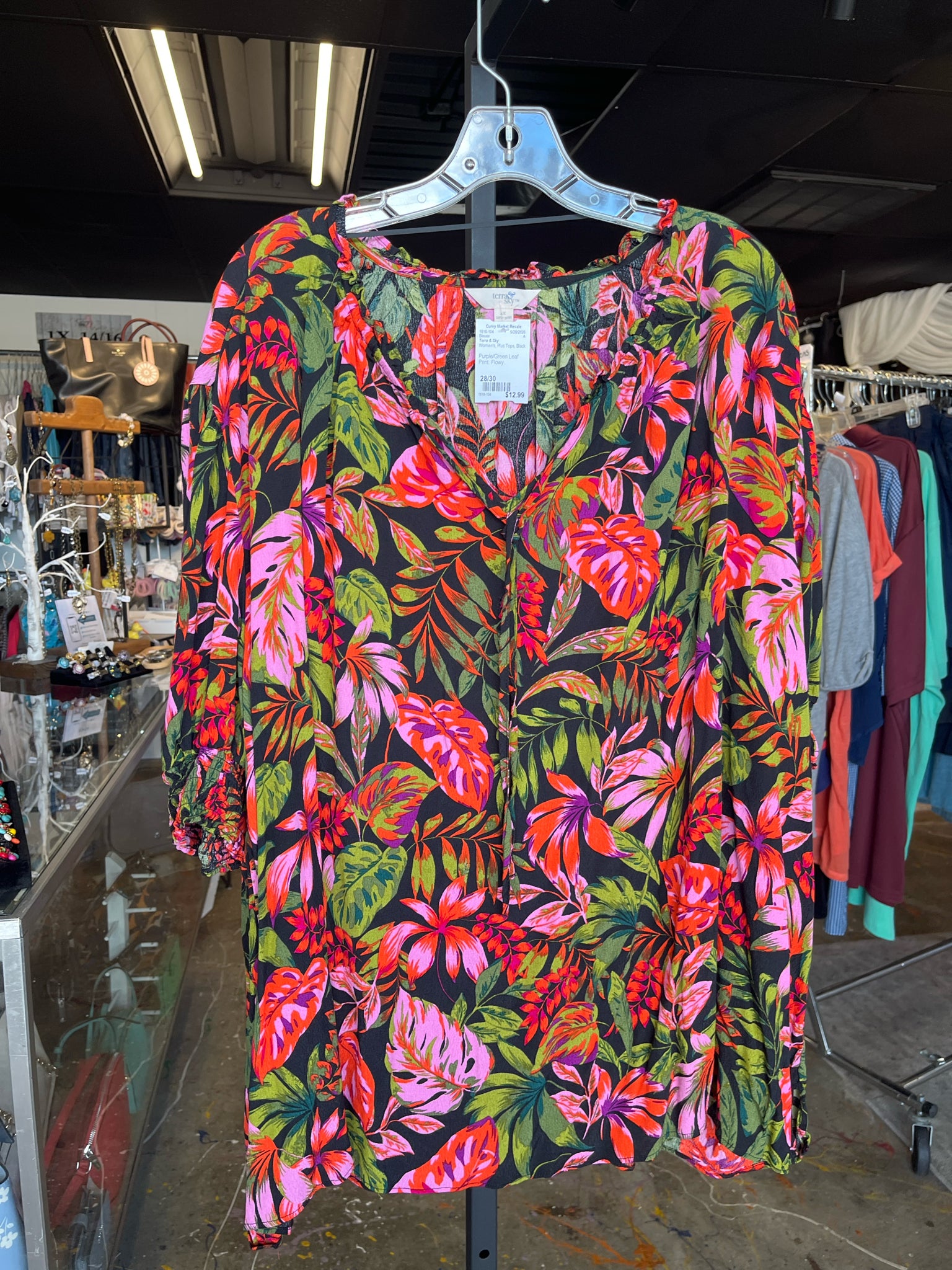 Terra & Sky Plus Tops Size 28/30 Blouse