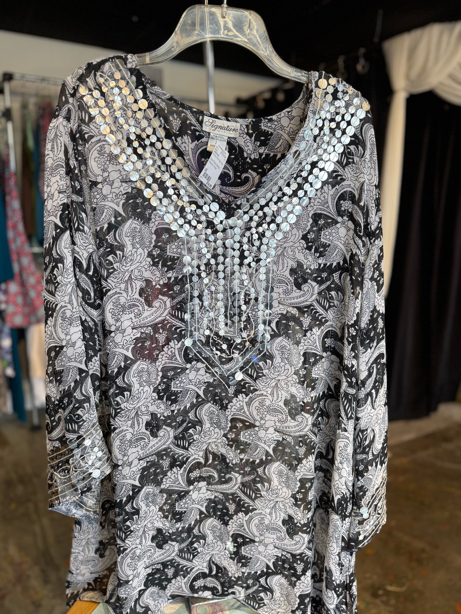 SIGNATURE Plus Tops Size 2X Blouse