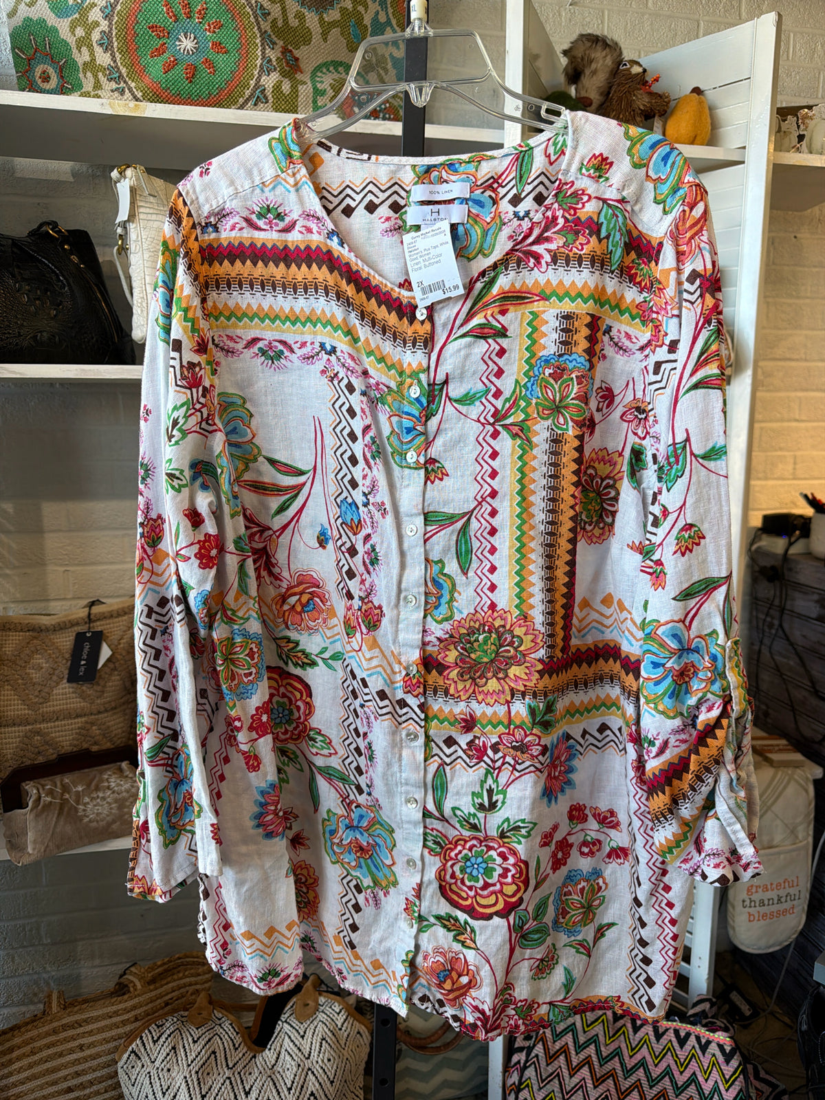 Halston Plus Tops Size 2X Blouse