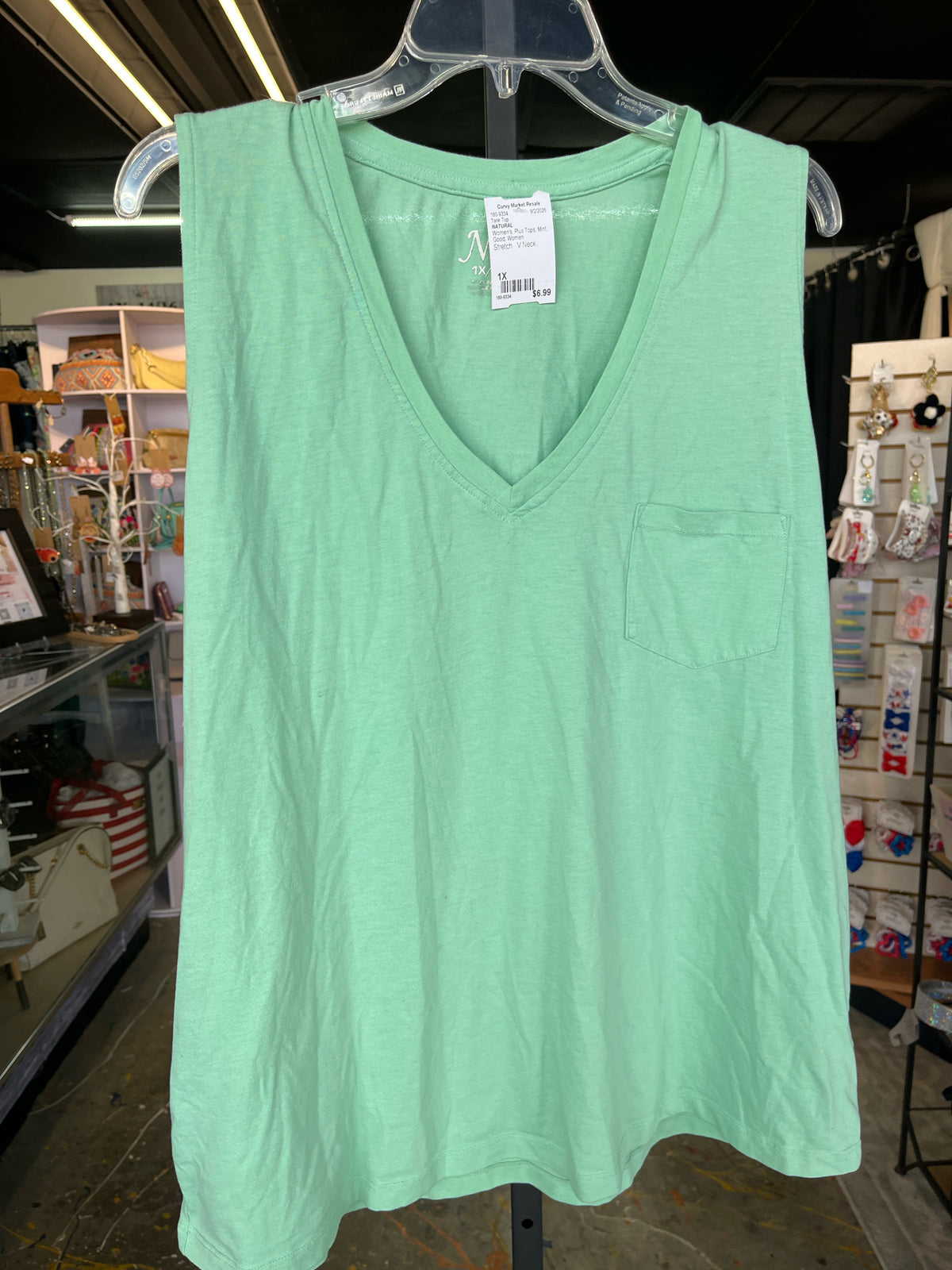 NATURAL Plus Tops Size 1X Tank Top