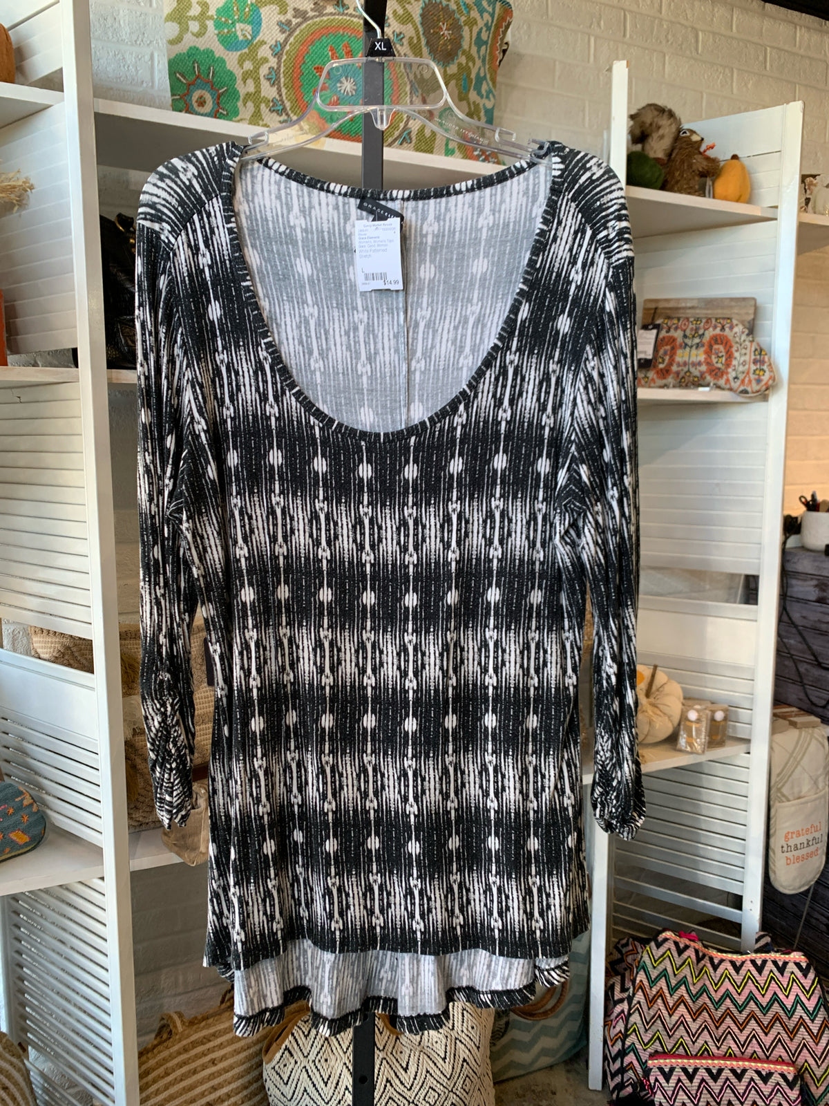 Grace Elements Womens Tops Size L Blouse