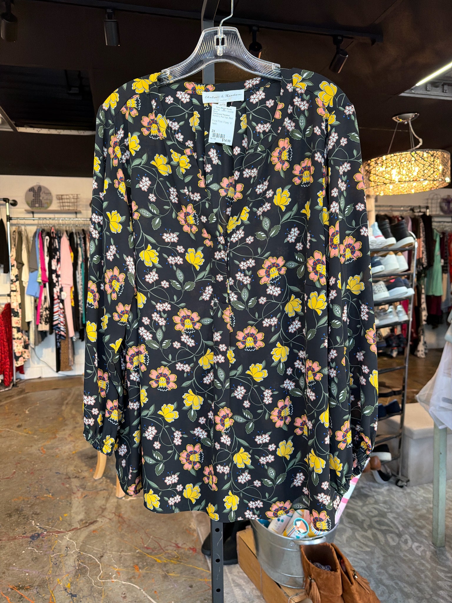 Chelsea and Theodore Plus Tops Size 2X Blouse