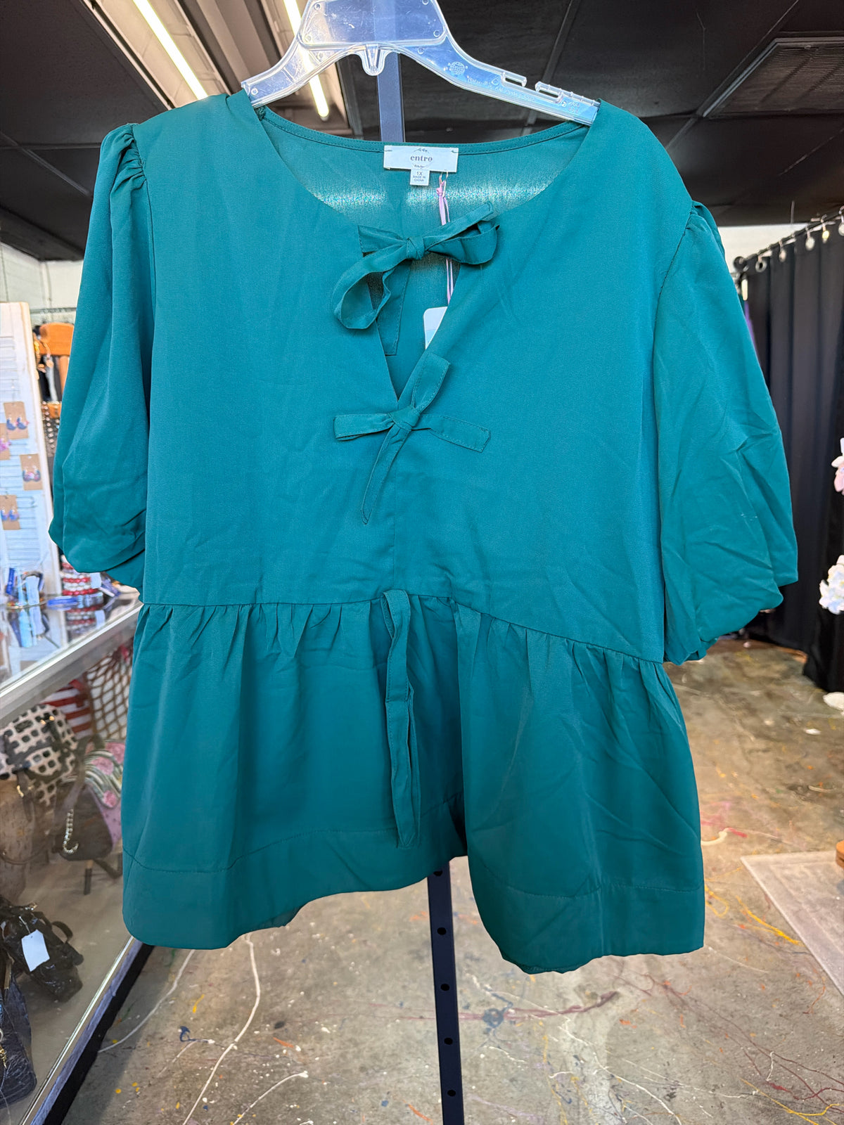 ENTRO Plus Tops Size 1X Blouse