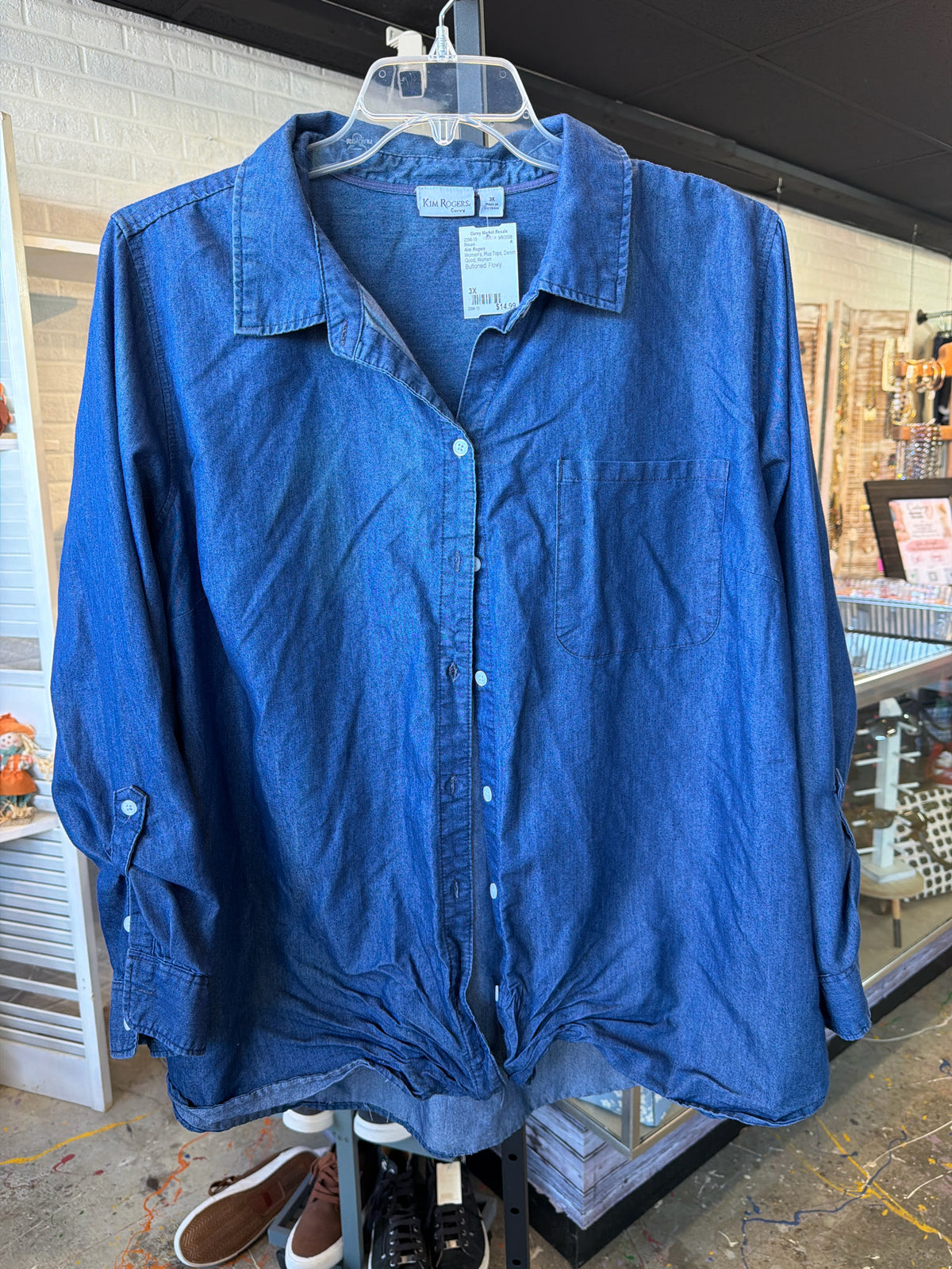 Kim Rogers Plus Tops Size 3X Blouse