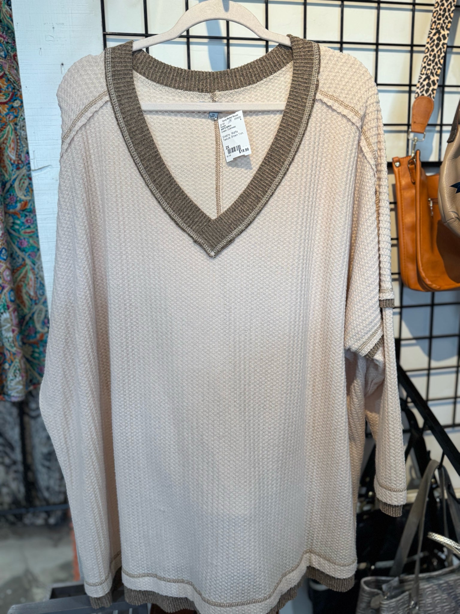Size 2X WHITE BIRCH Sweater