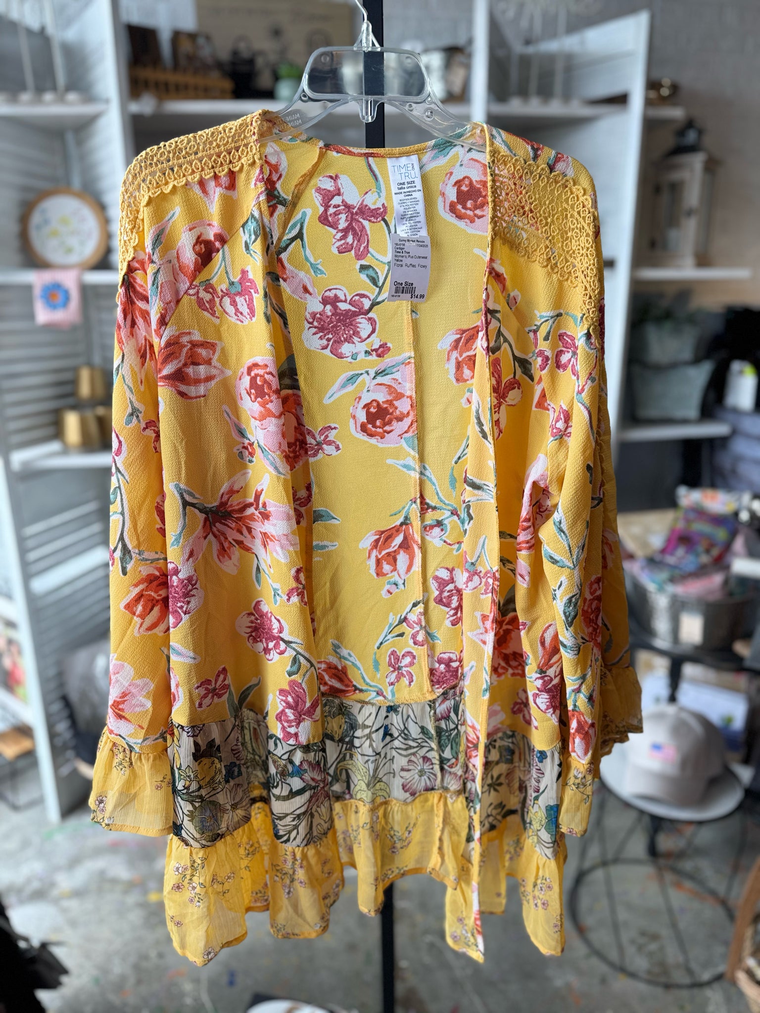 Time & True Plus Outerwear Size One Size Cardigan