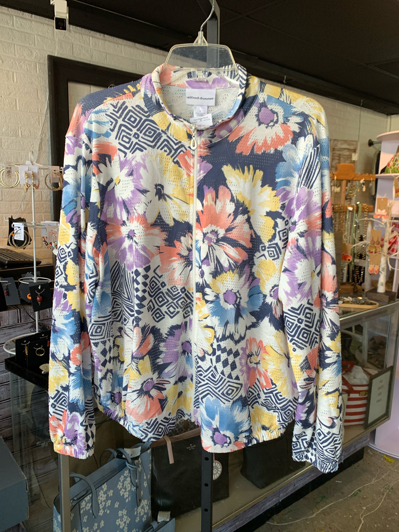 Alfred Dunner Womens Outerwear Size L Jacket