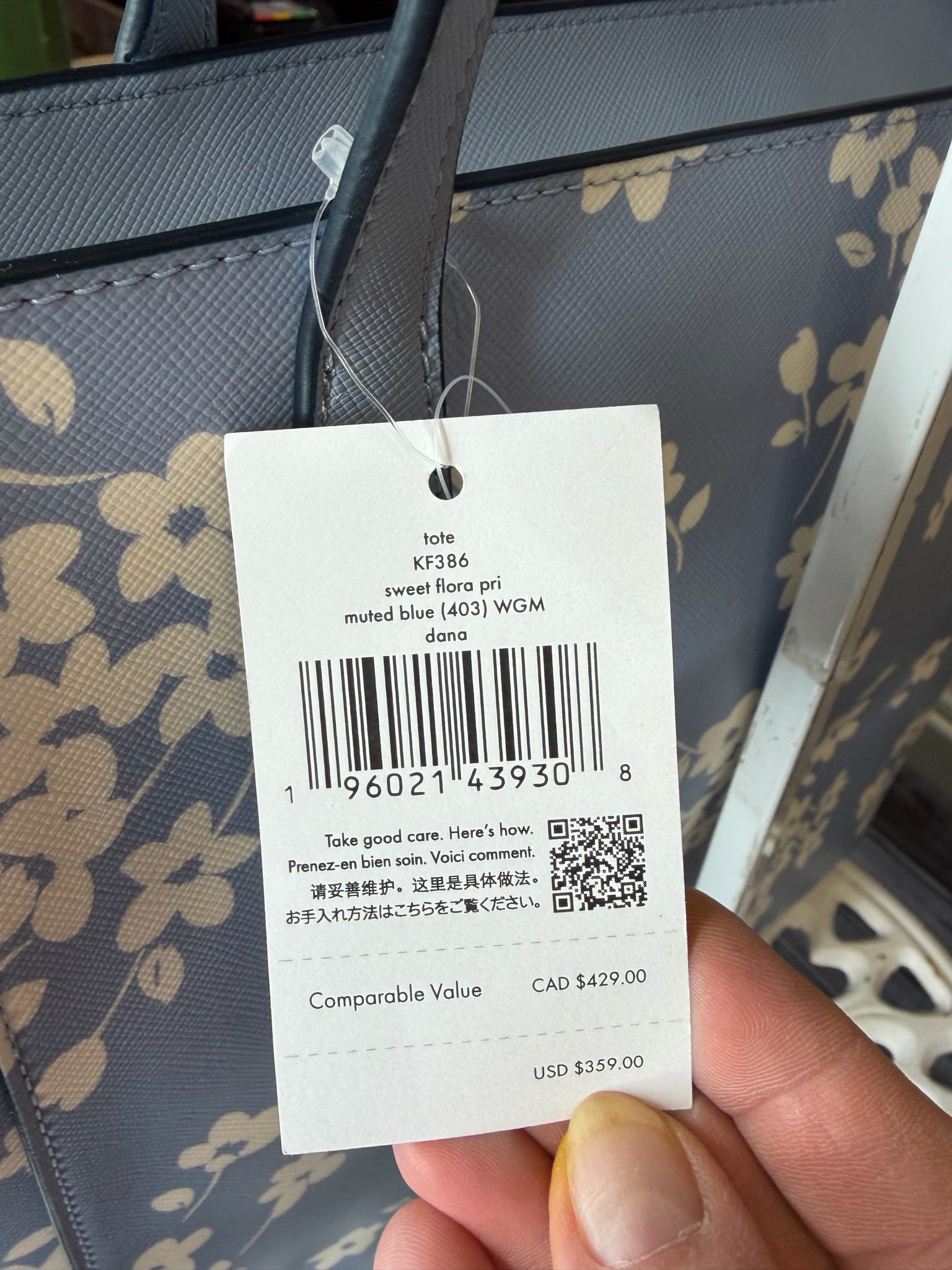 KATE SPADE Light Blue Purse