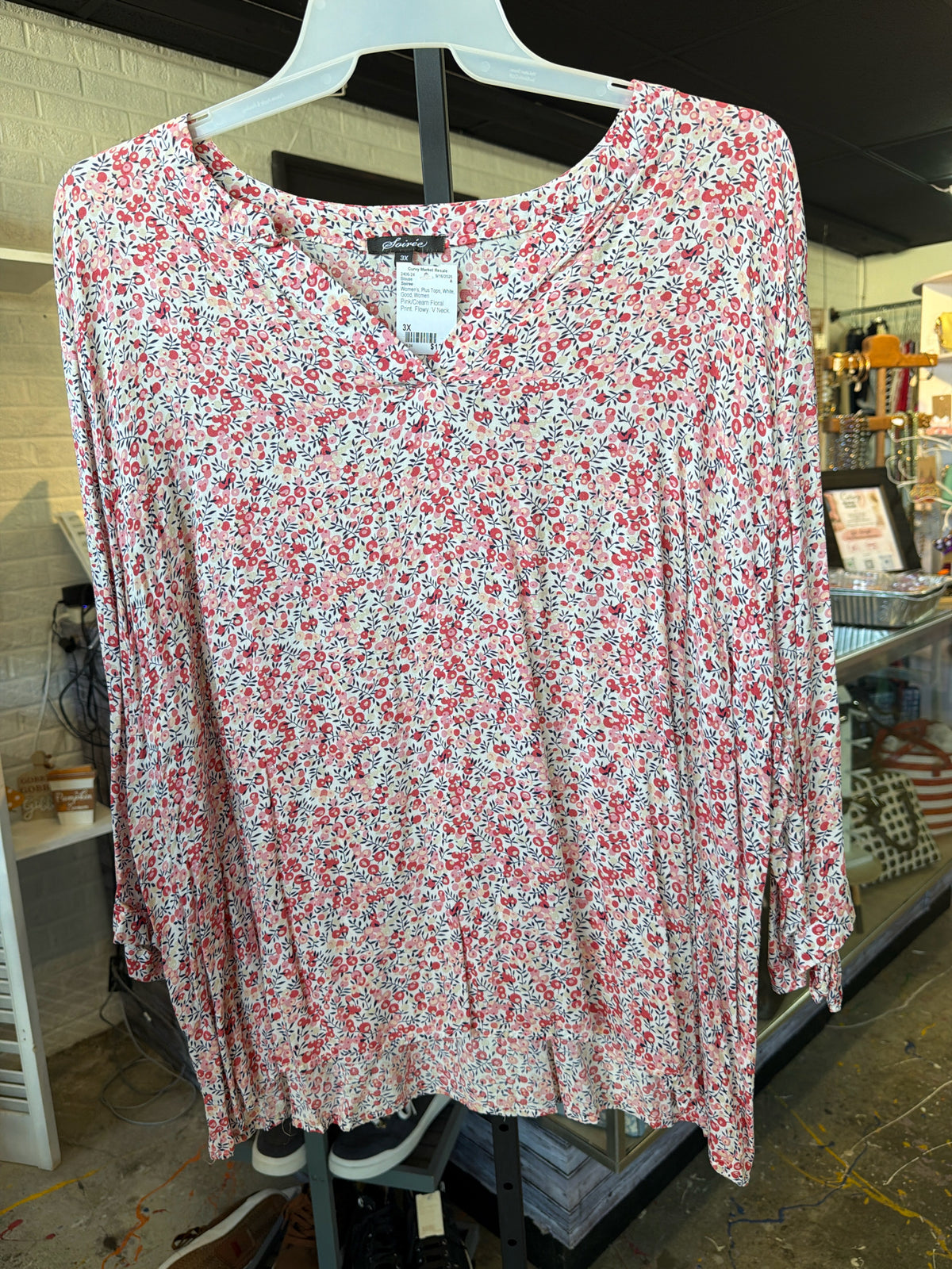 Soiree Plus Tops Size 3X Blouse