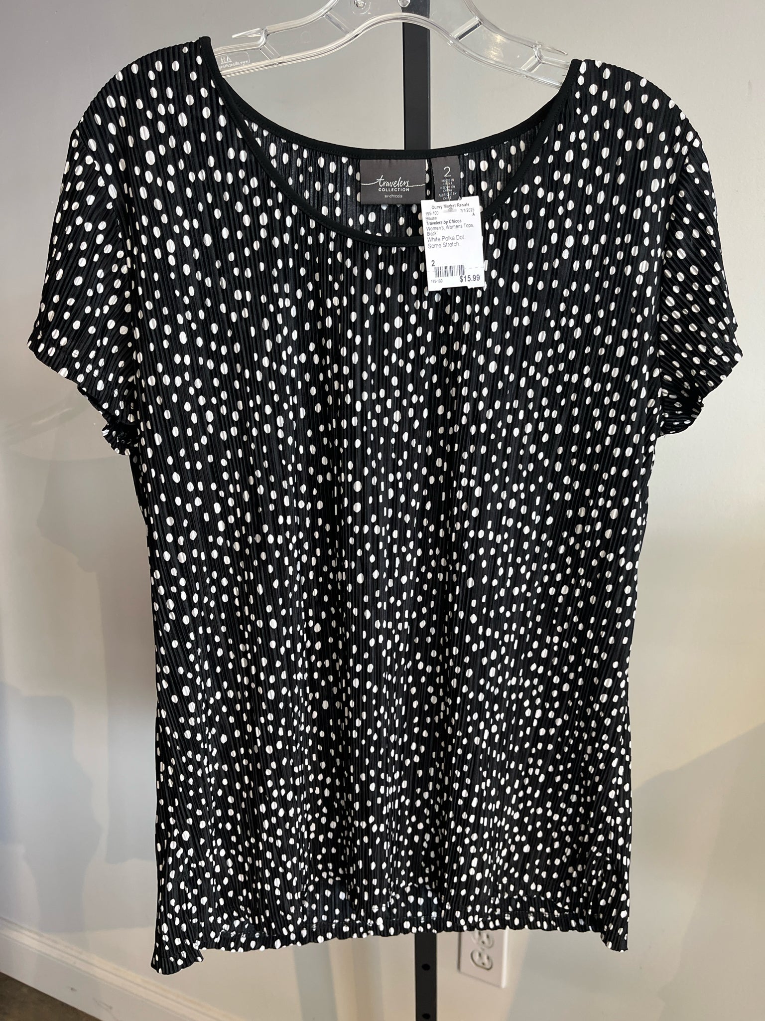 Travelers by Chicos Womens Tops Size 2 Blouse
