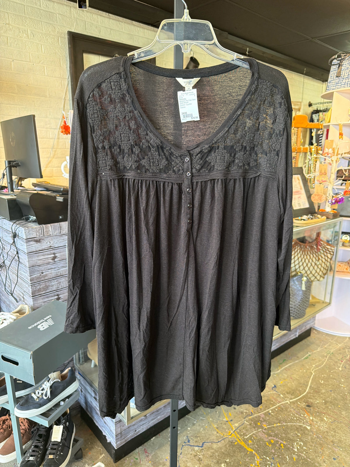 Terra & Sky Plus Tops Size 24/26 Blouse