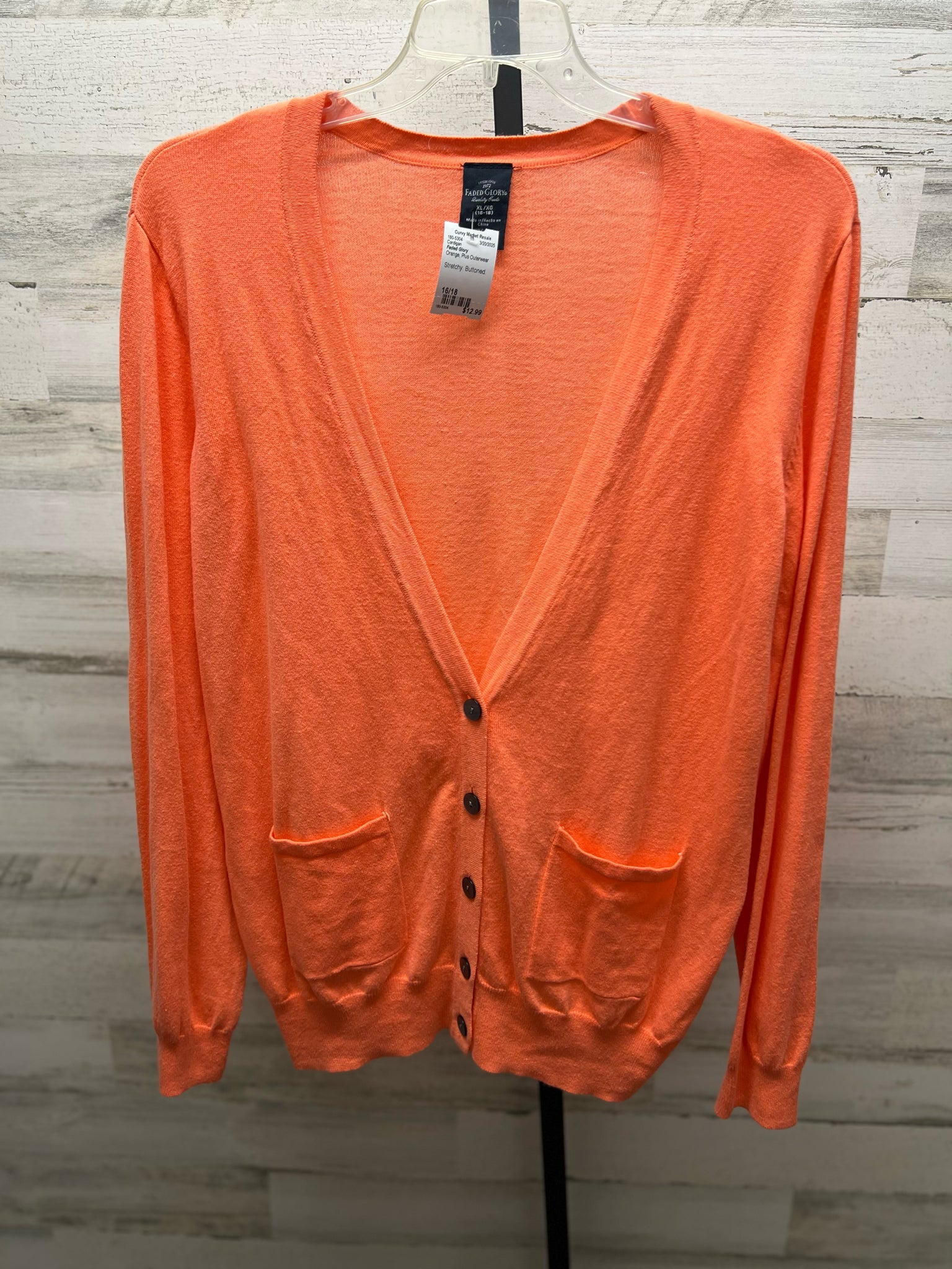 Size 16/18 Faded Glory Cardigan