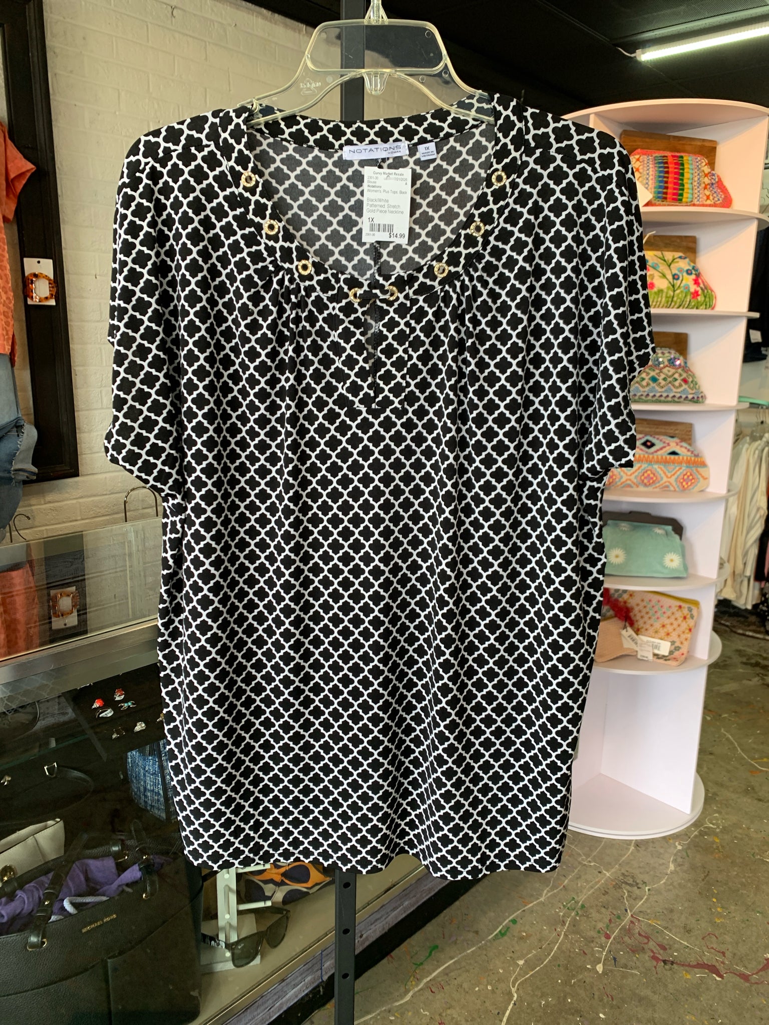 Notations Plus Tops Size 1X Blouse