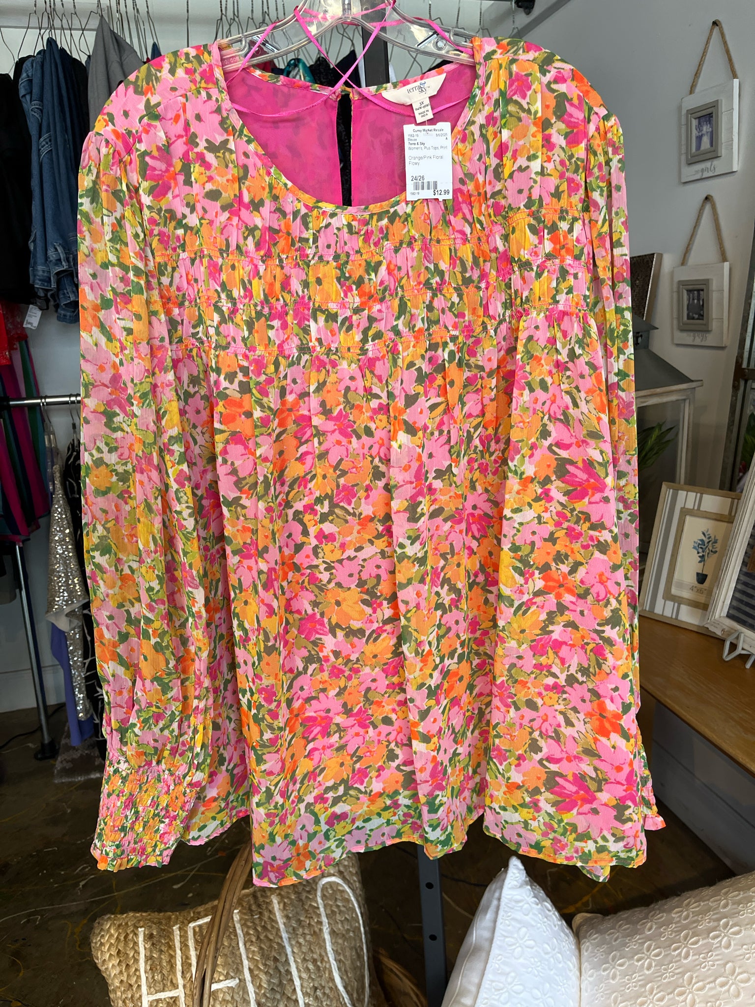 Terra & Sky Plus Tops Size 24/26 Blouse