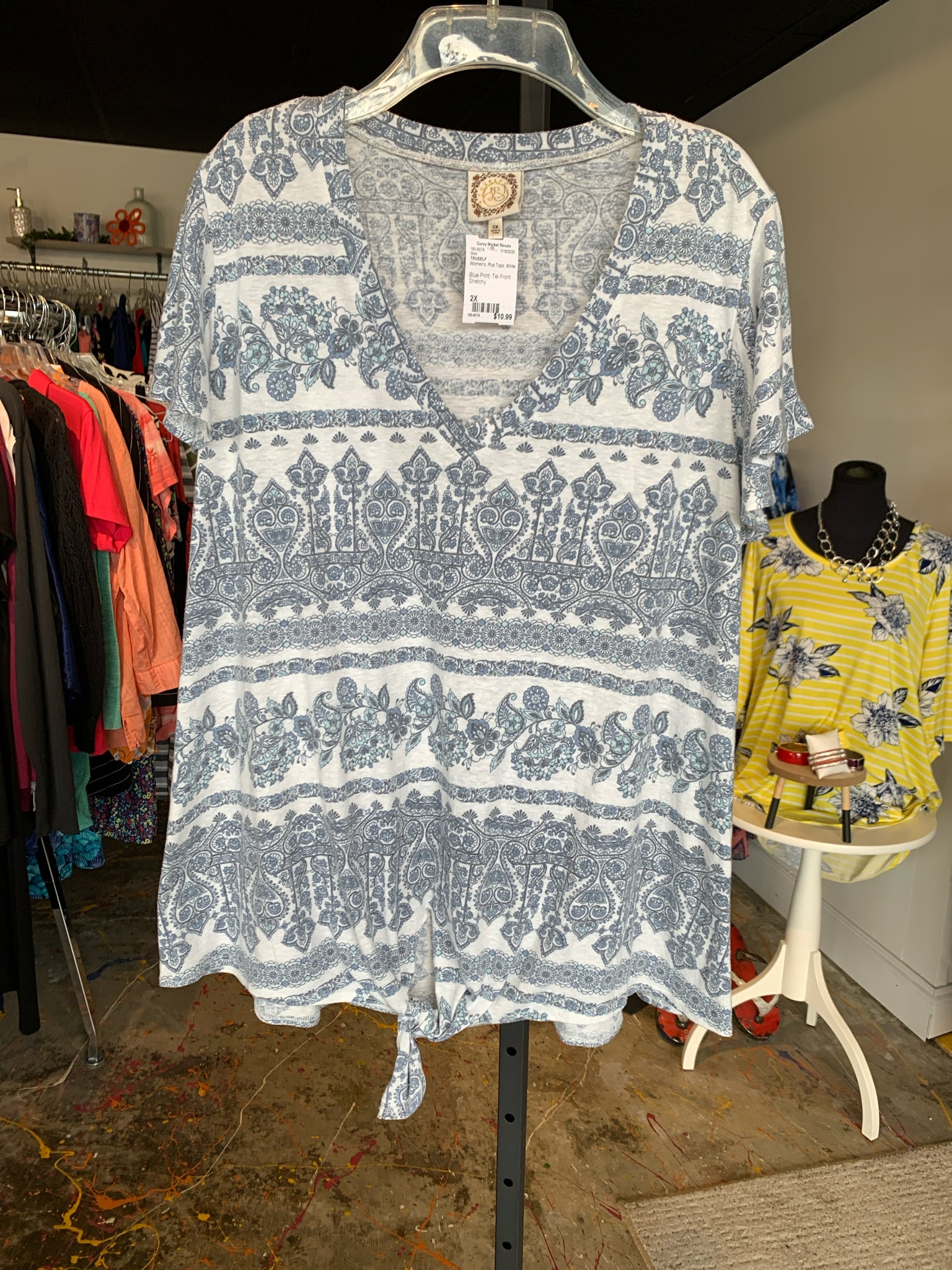 TRUSELF Plus Tops Size 2X Shirt