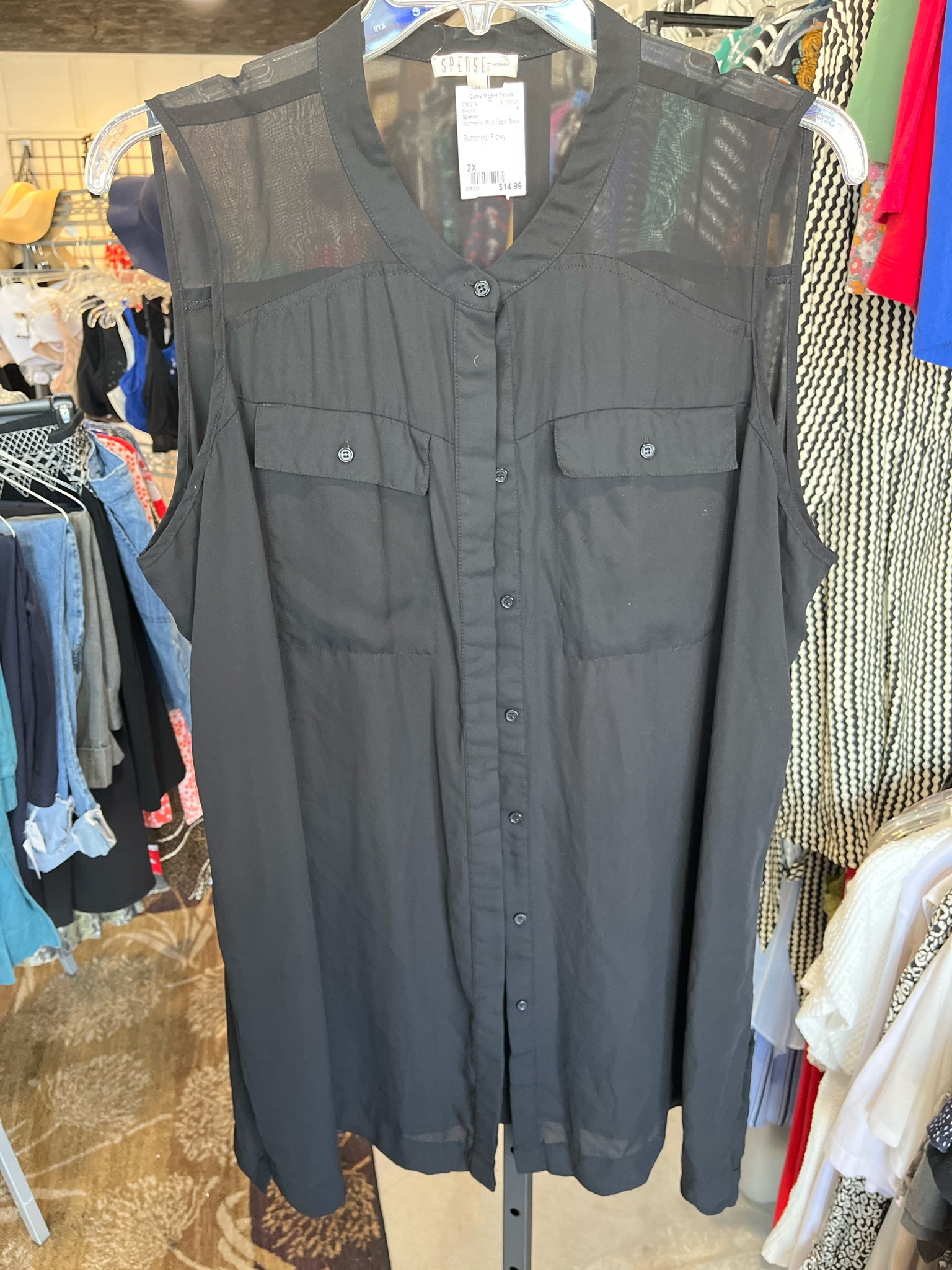 Spence Plus Tops Size 2X Blouse
