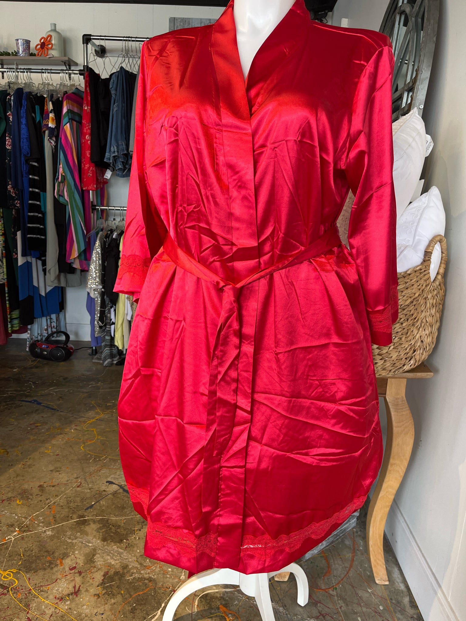 EKOUAER Plus Lingerie Size 2X Robe