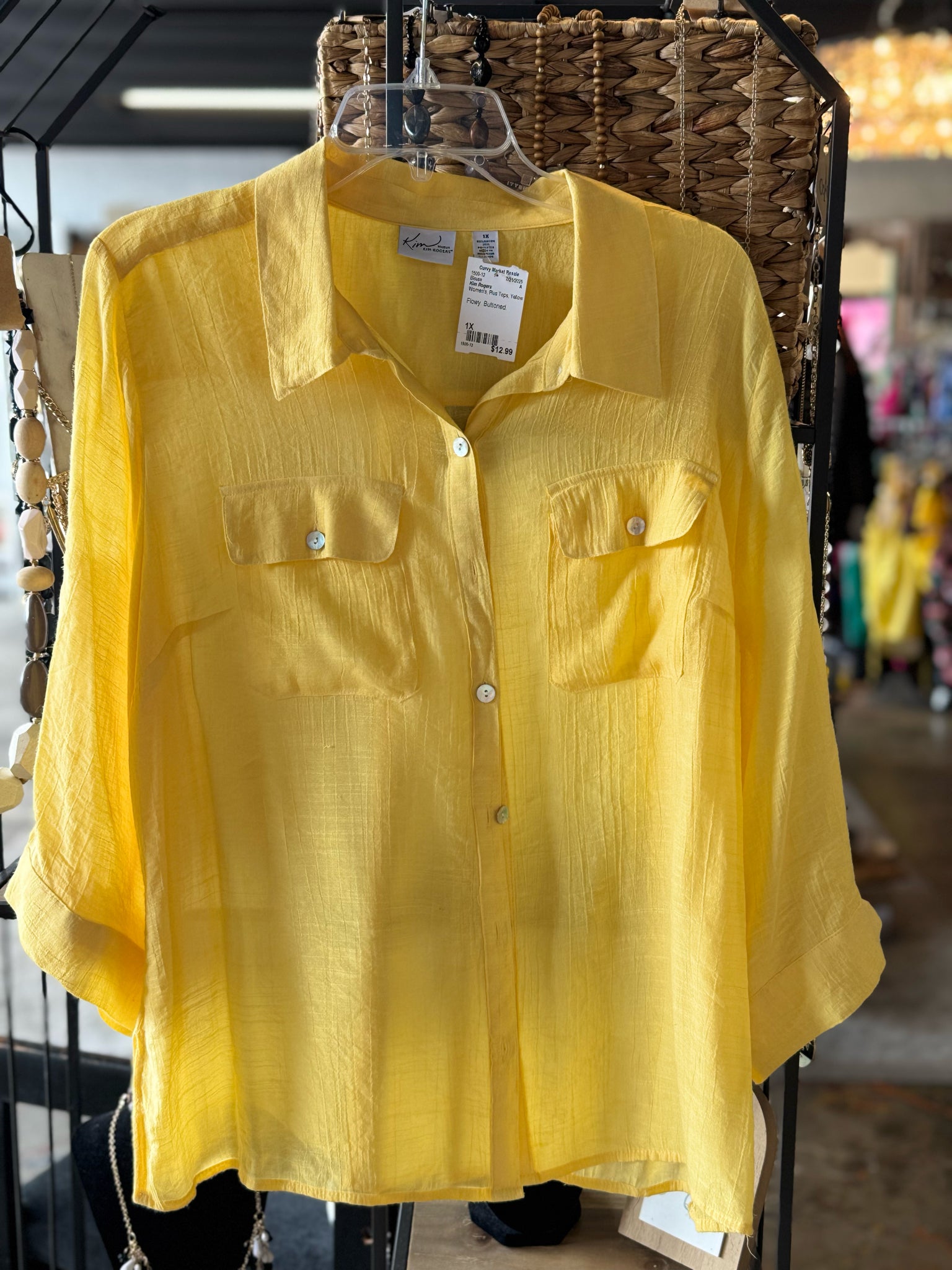 Kim Rogers Plus Tops Size 1X Blouse