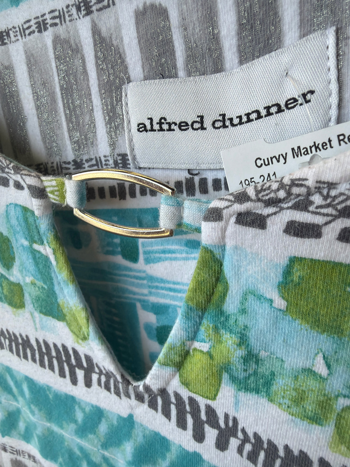 Alfred Dunner Womens Tops Size L Blouse