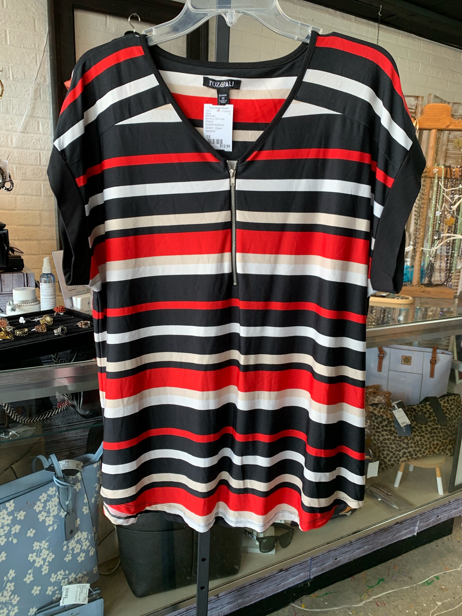 ROZ & ALI Plus Tops Size 1X Blouse