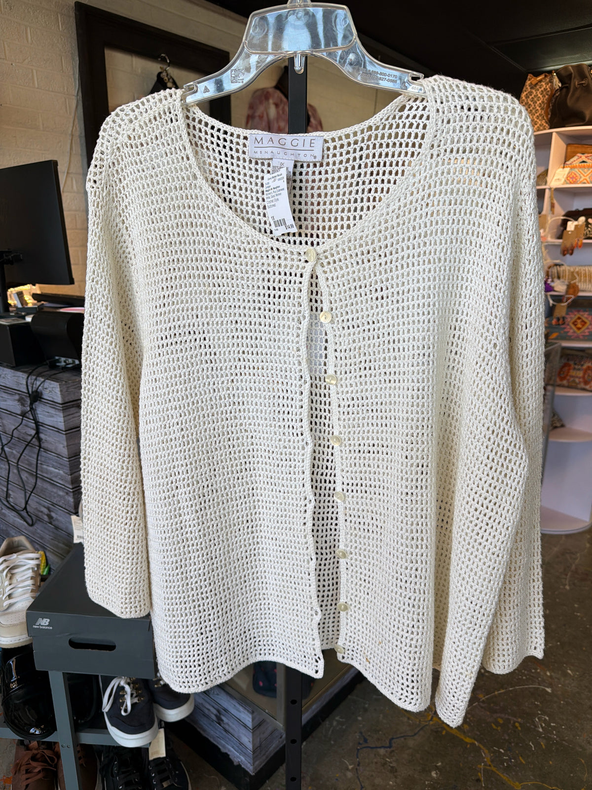 Maggie Mc Naughton Plus Outerwear Size 1X Cardigan
