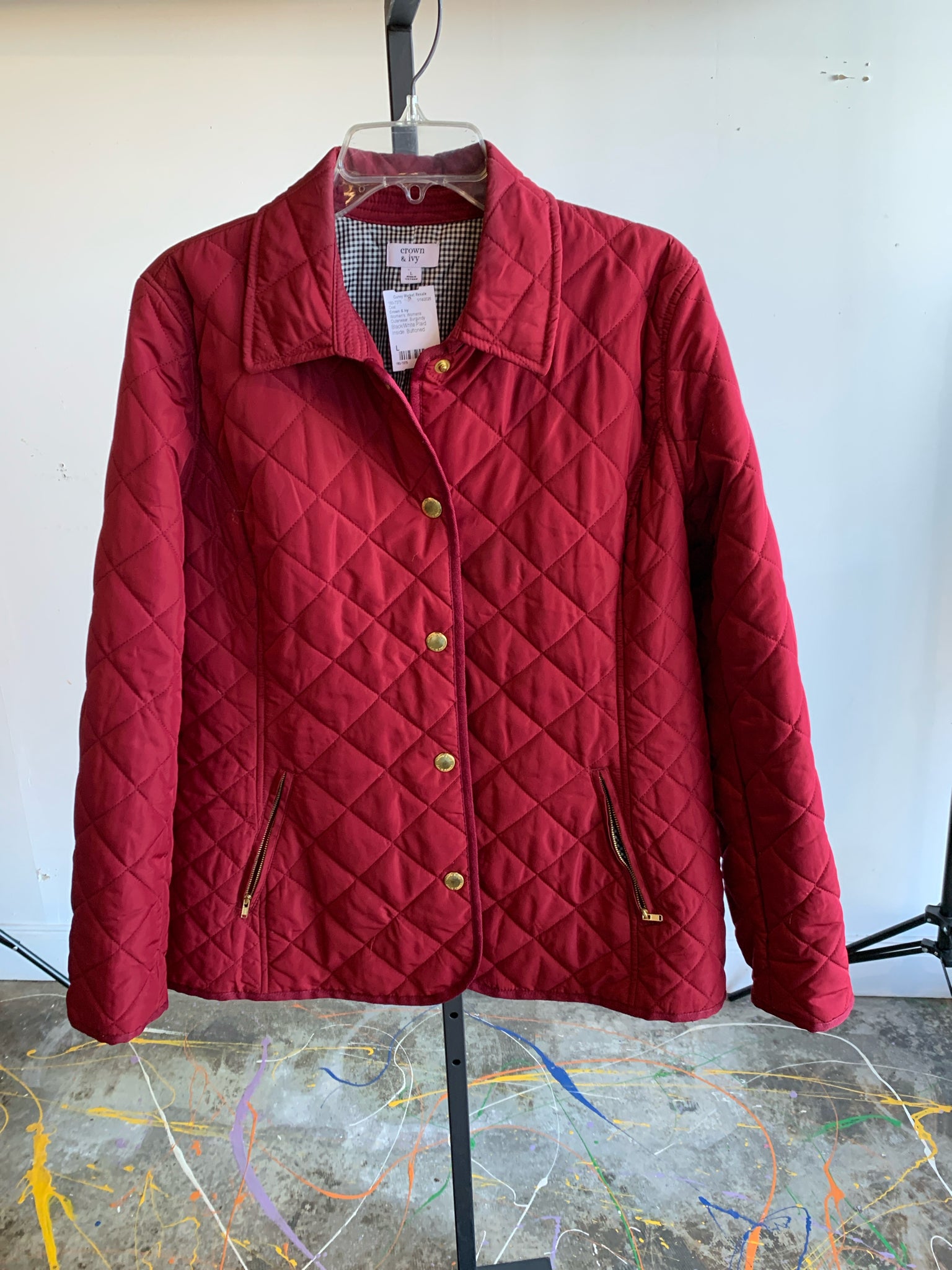 Crown & Ivy Womens Outerwear Size L Coat