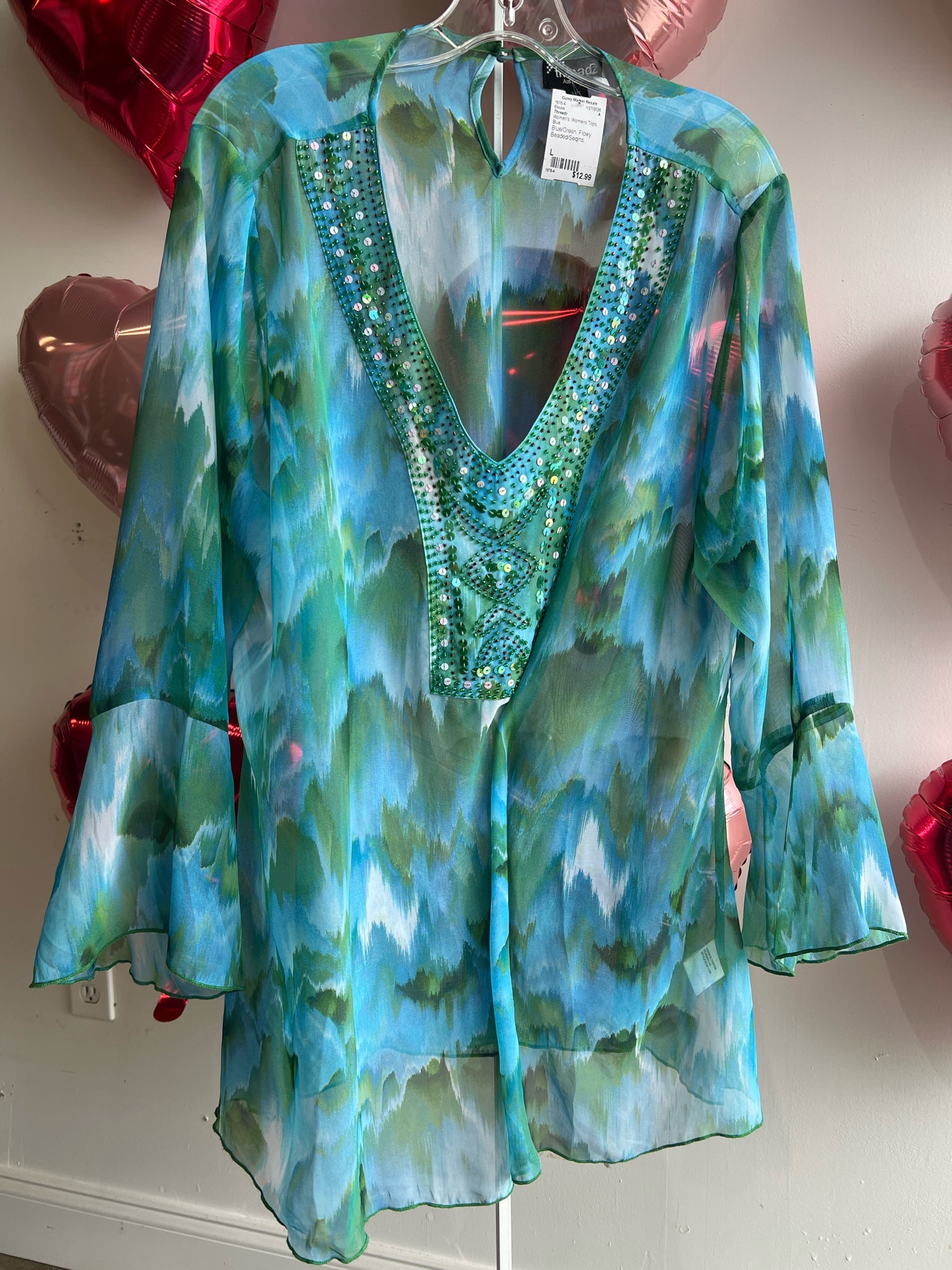 Threadz Womens Tops Size L Blouse