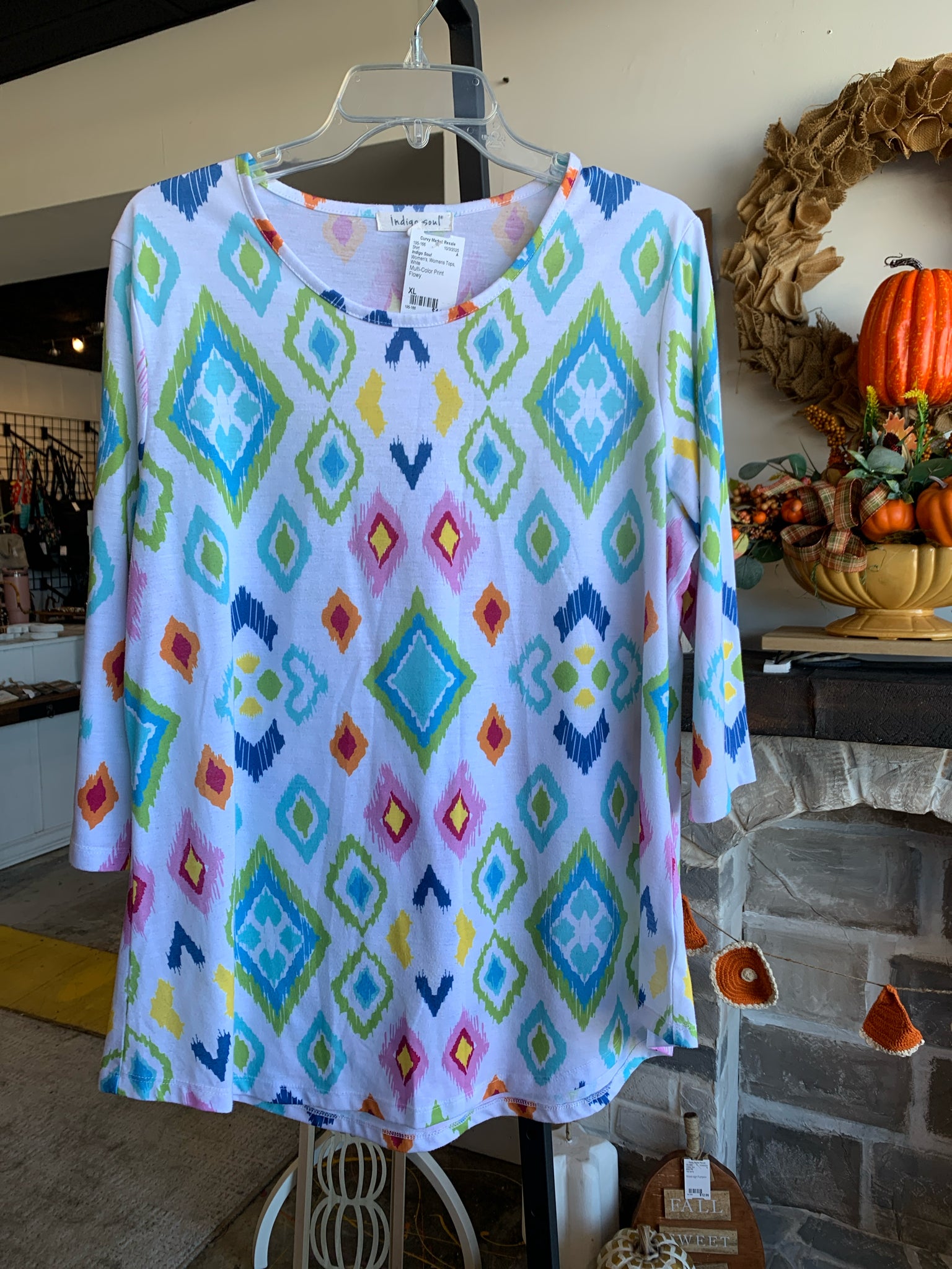 Indigo Soul Womens Tops Size XL Shirt