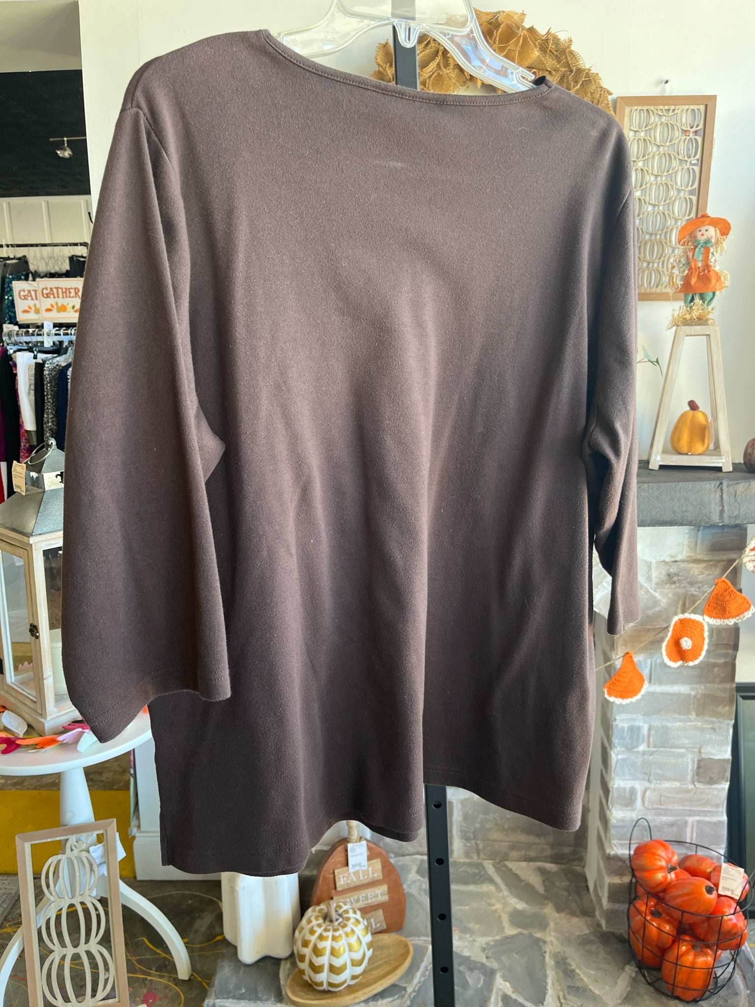 Quacker Factory Womens Tops Size XL Blouse