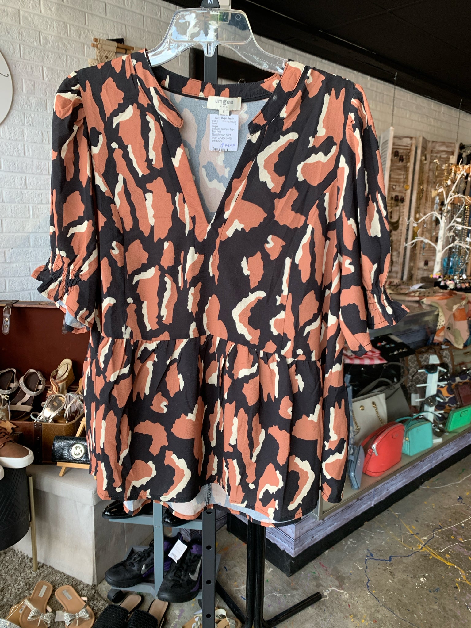 Umgee Womens Tops Size L Blouse