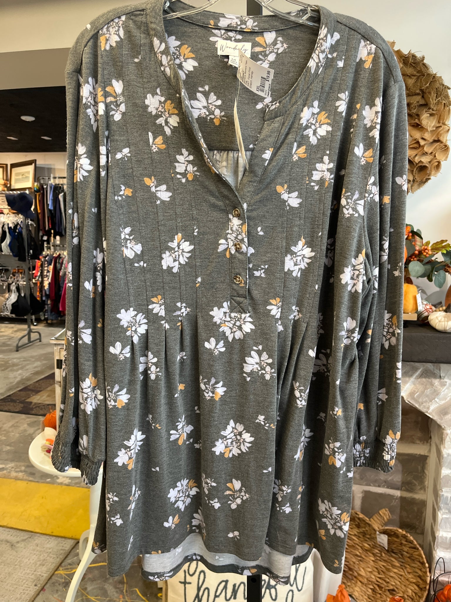 WONDERLY Womens Tops Size XXL Tunic