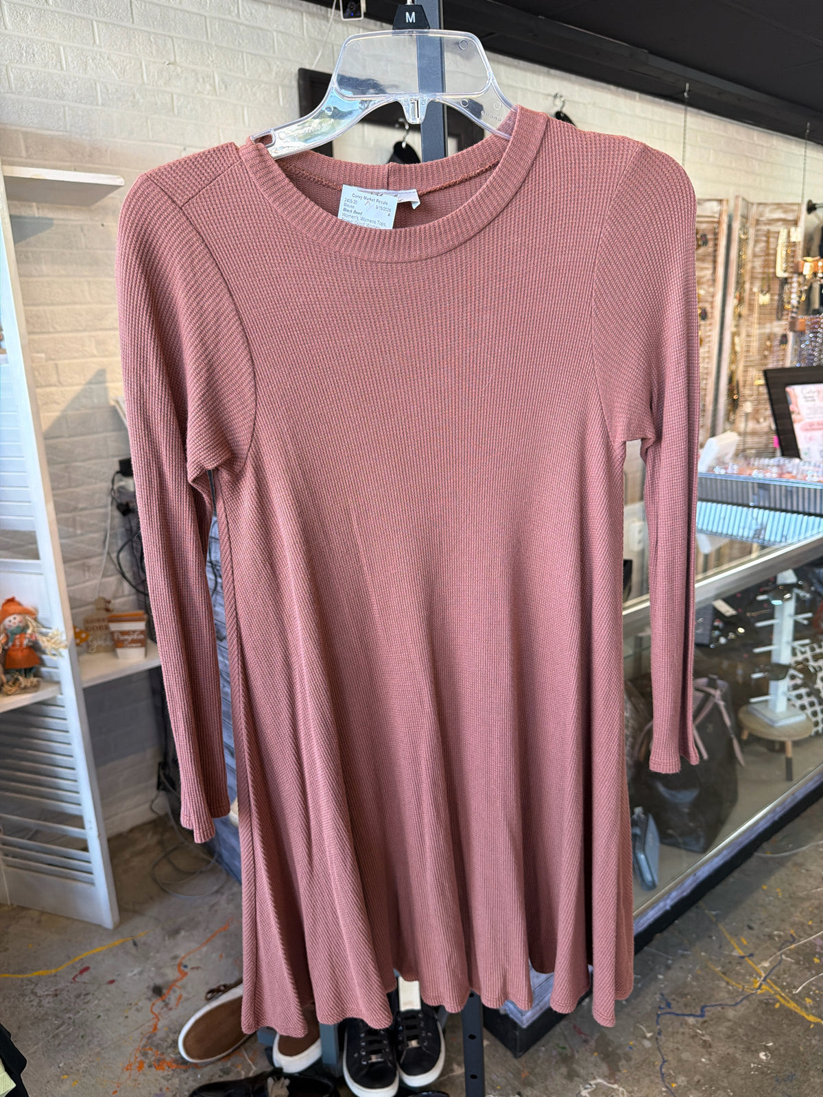Black Bead Womens Tops Size L Blouse