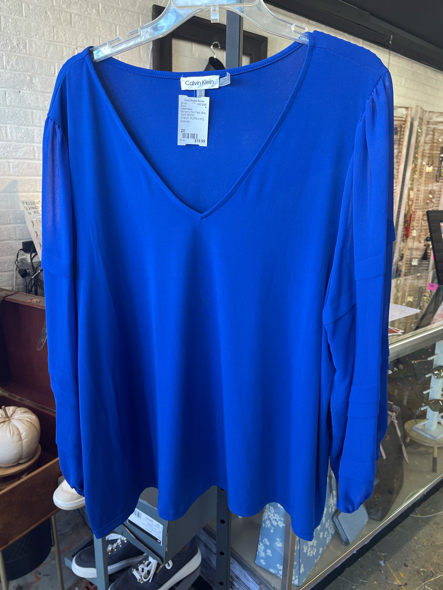Calvin Klein Plus Tops Size 2X Blouse