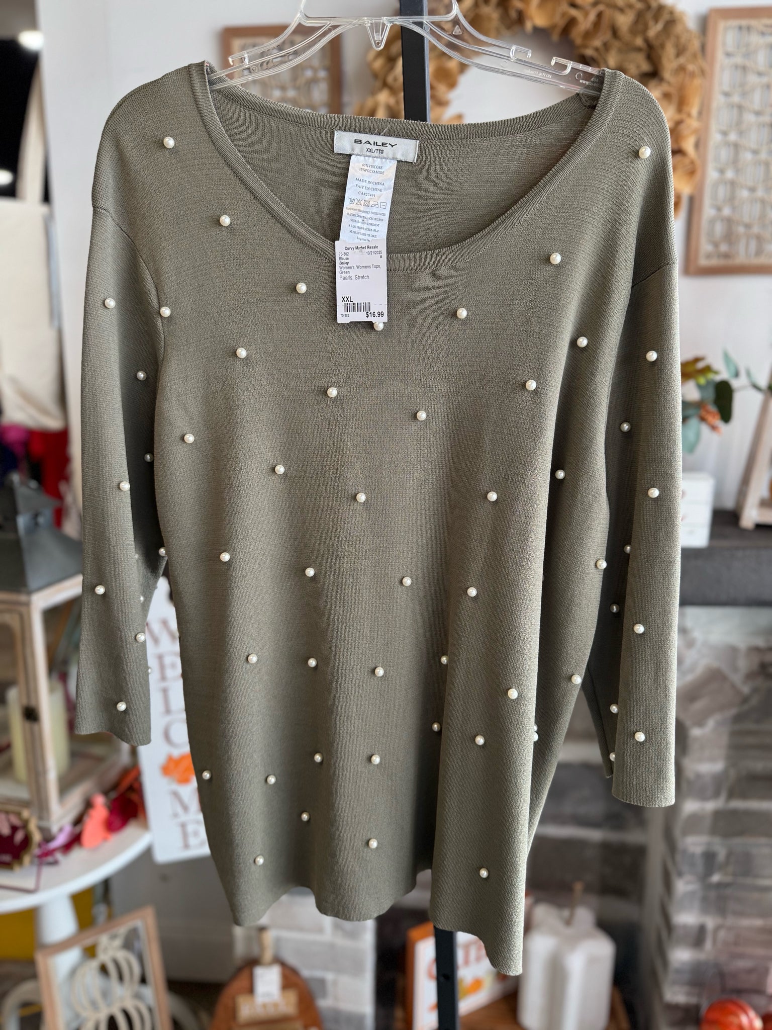 Bailey Womens Tops Size XXL Blouse