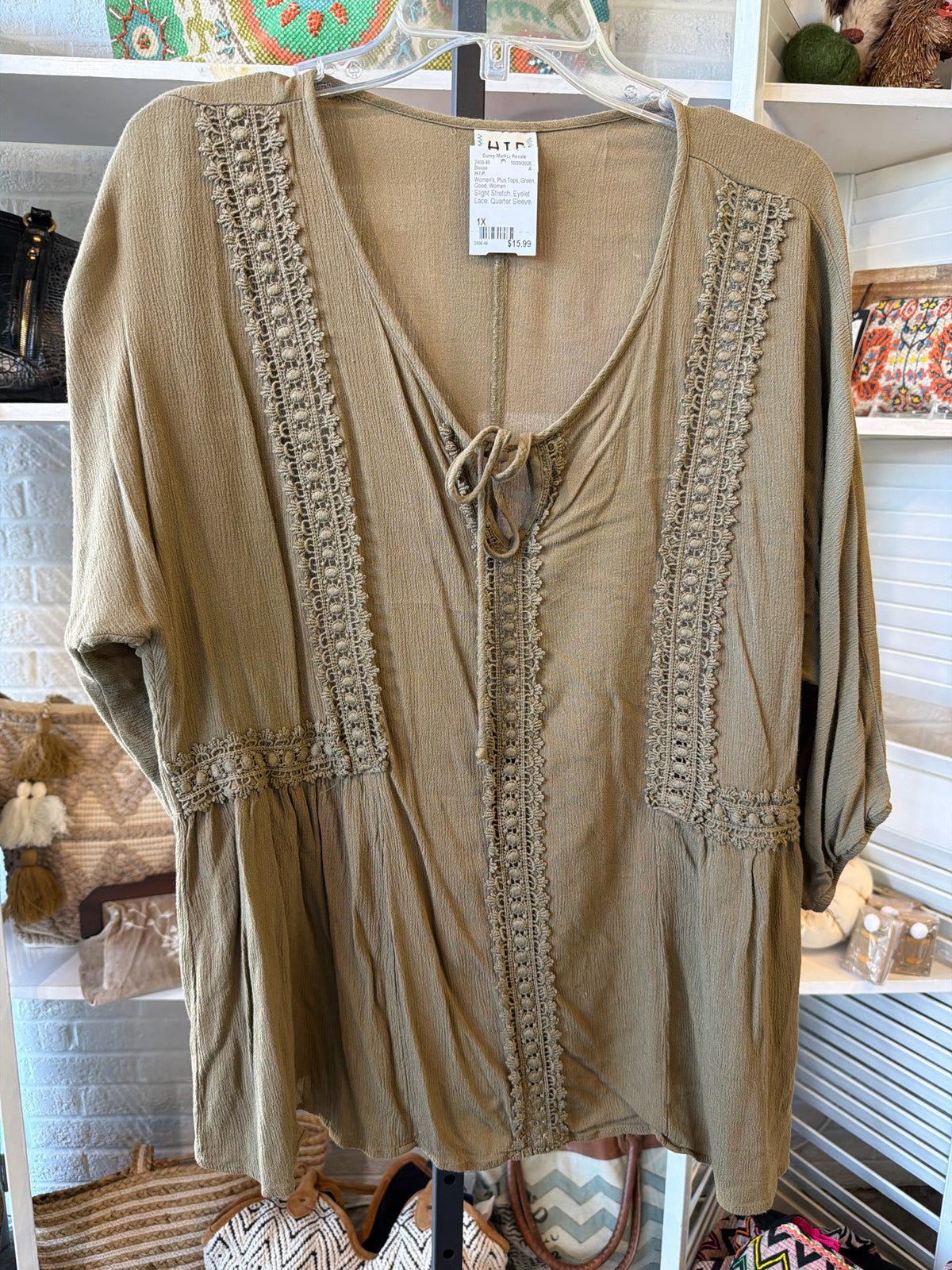 H.I.P. Plus Tops Size 1X Blouse